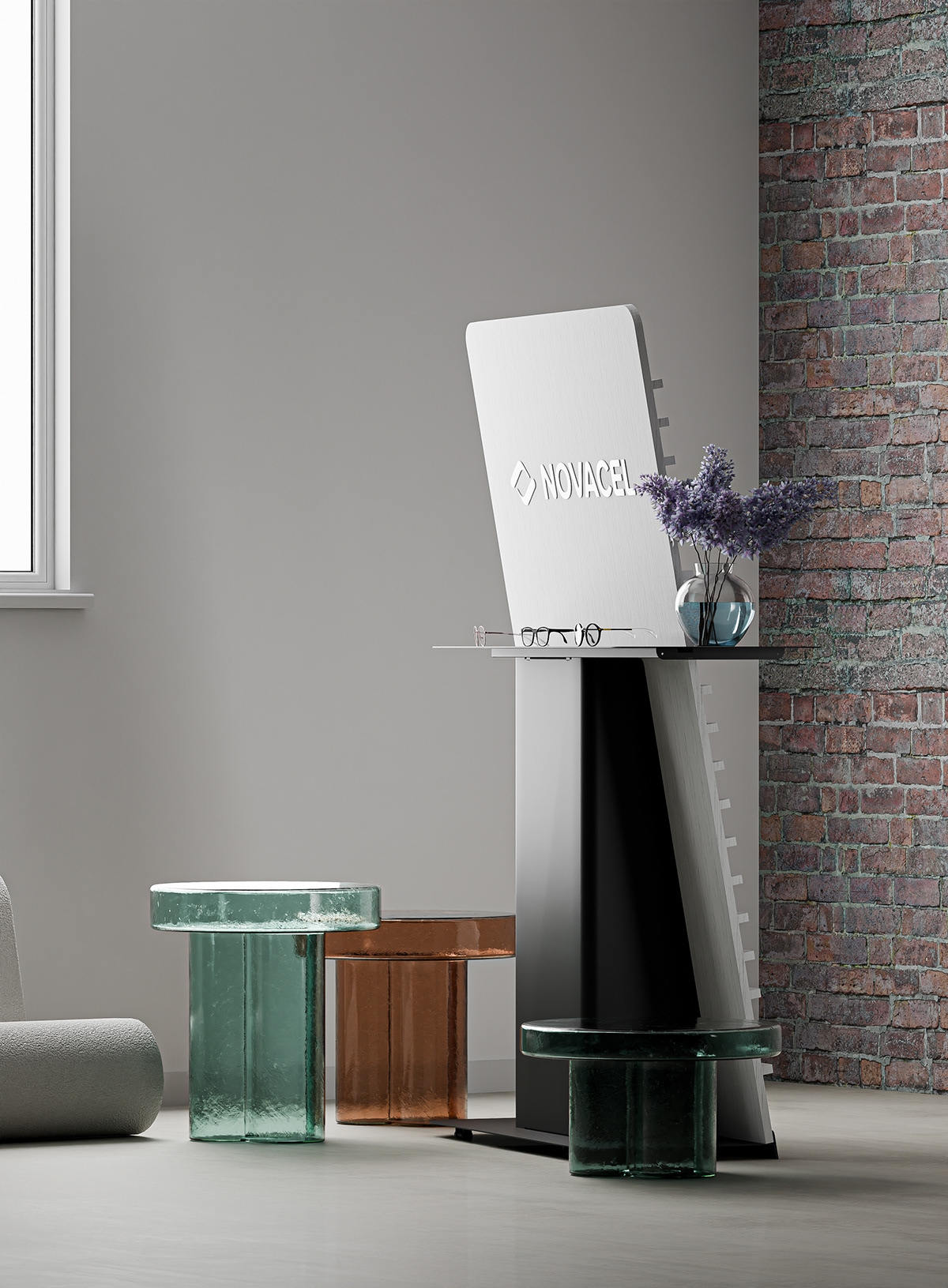 NOVACEL，OPTICAL WALL，Wall-mounted display shelf，Spectacle frame，practicability，