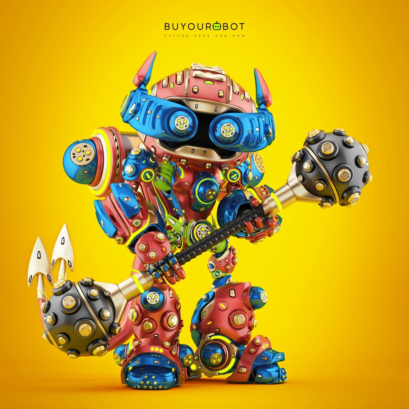 Sense of future，Robot Warrior，Metaverse，NFT，