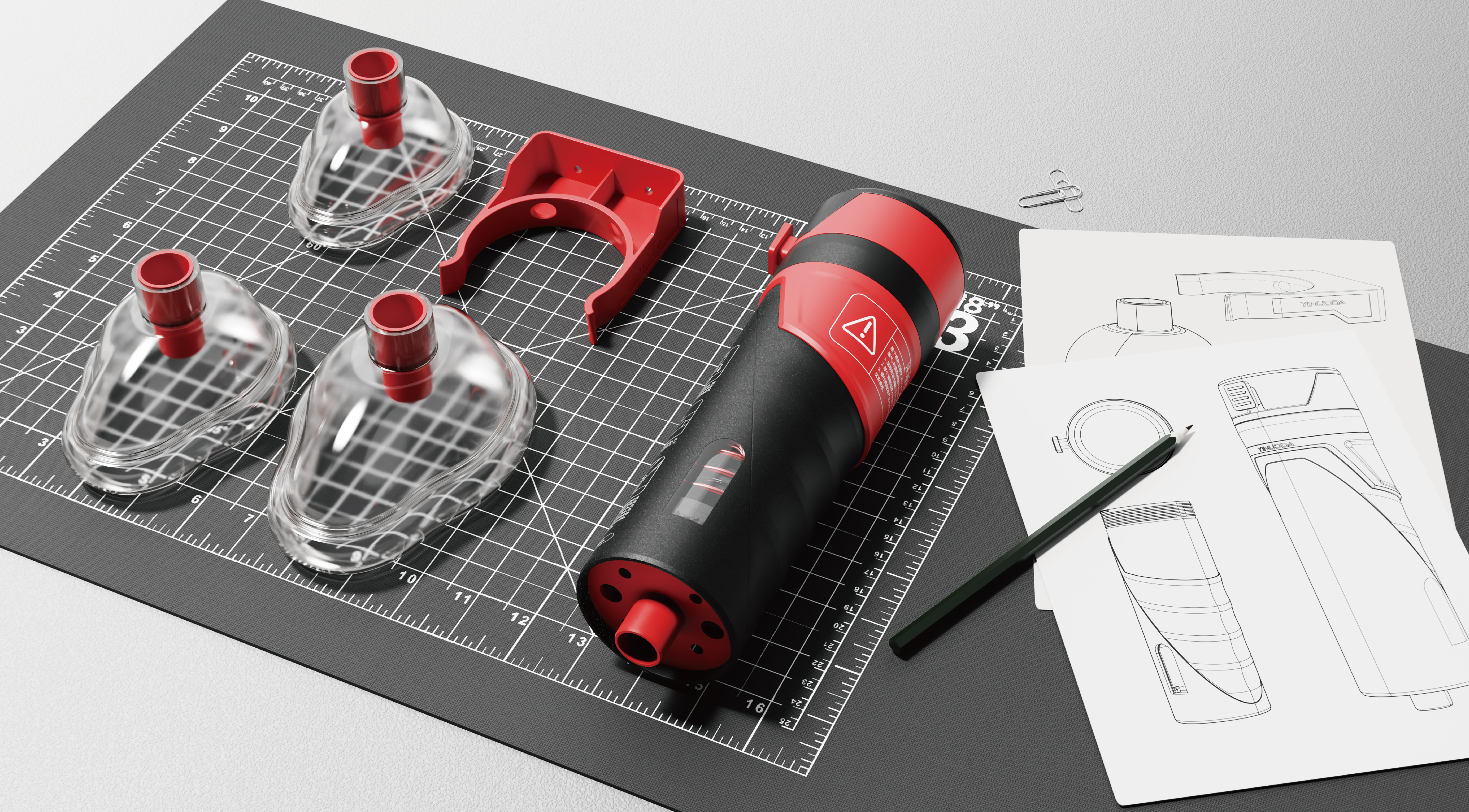 Medical product design，Heimlich Instrument Design，Medical device design，Structural Design of Medical Devices，Appearance design of medical products，First Aid Product Design，