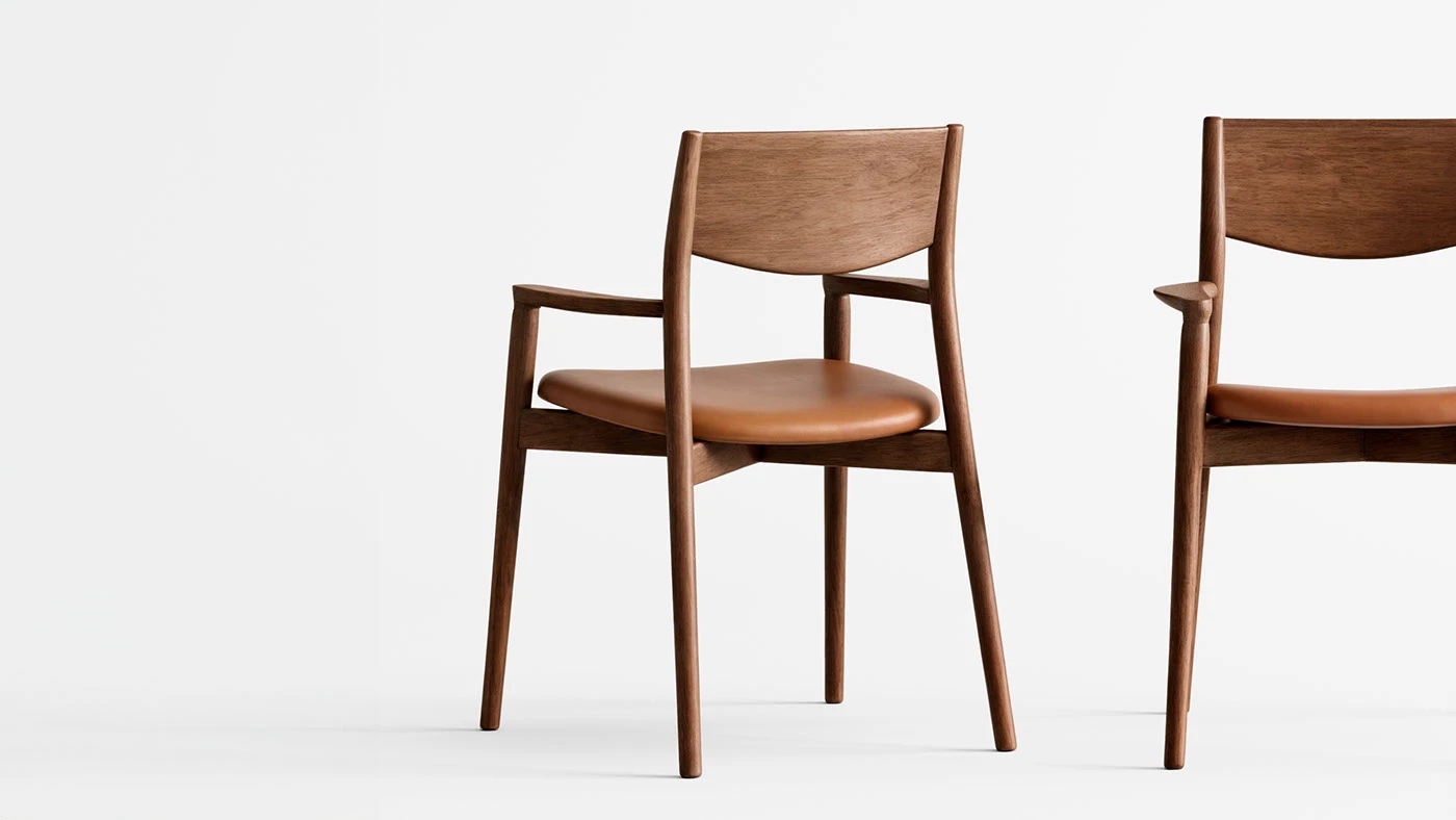 Ergonomics，Environmental protection leather，Sustainable design，Celina，chair，