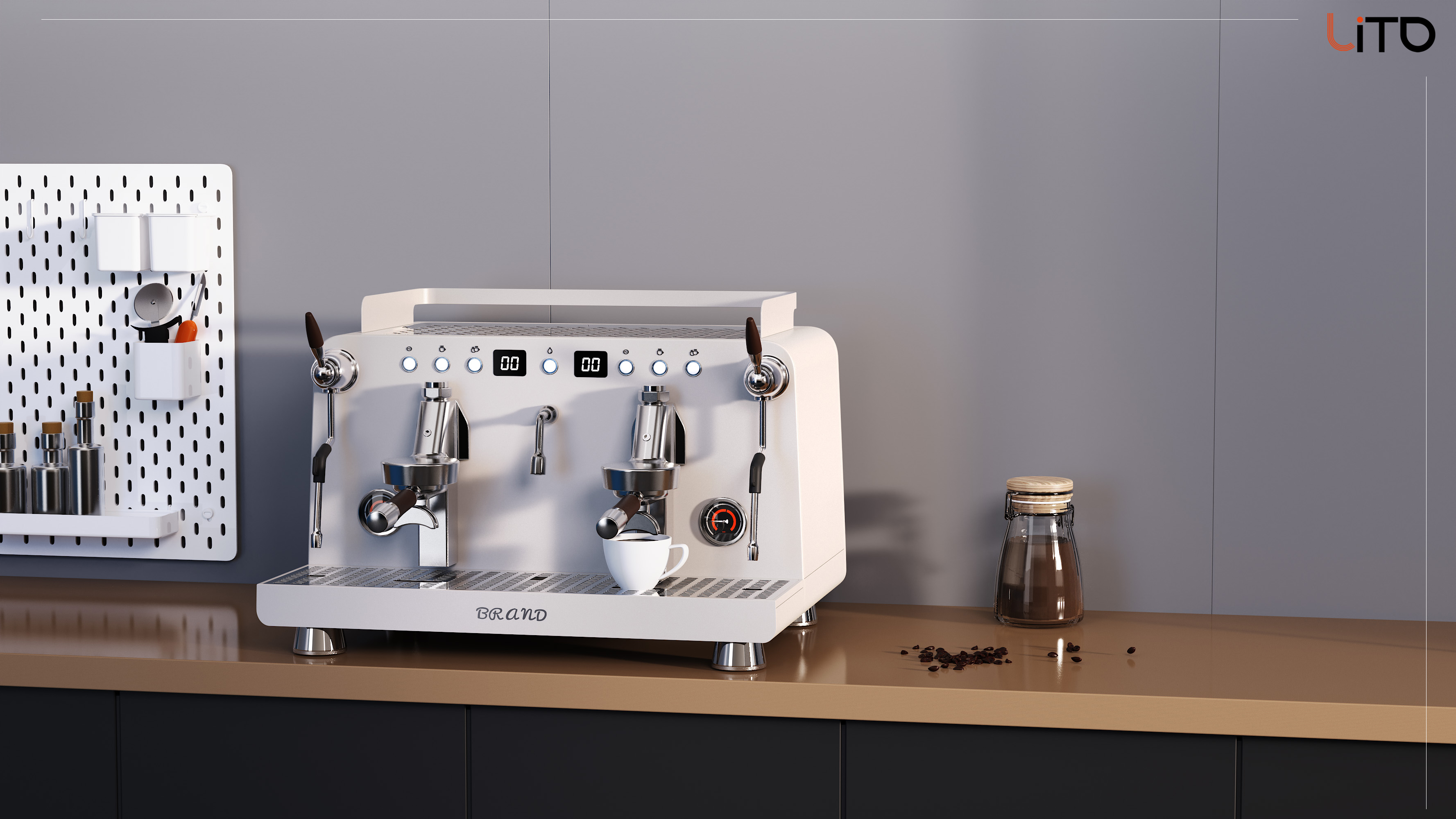 Coffee machine，commercial，Metal，