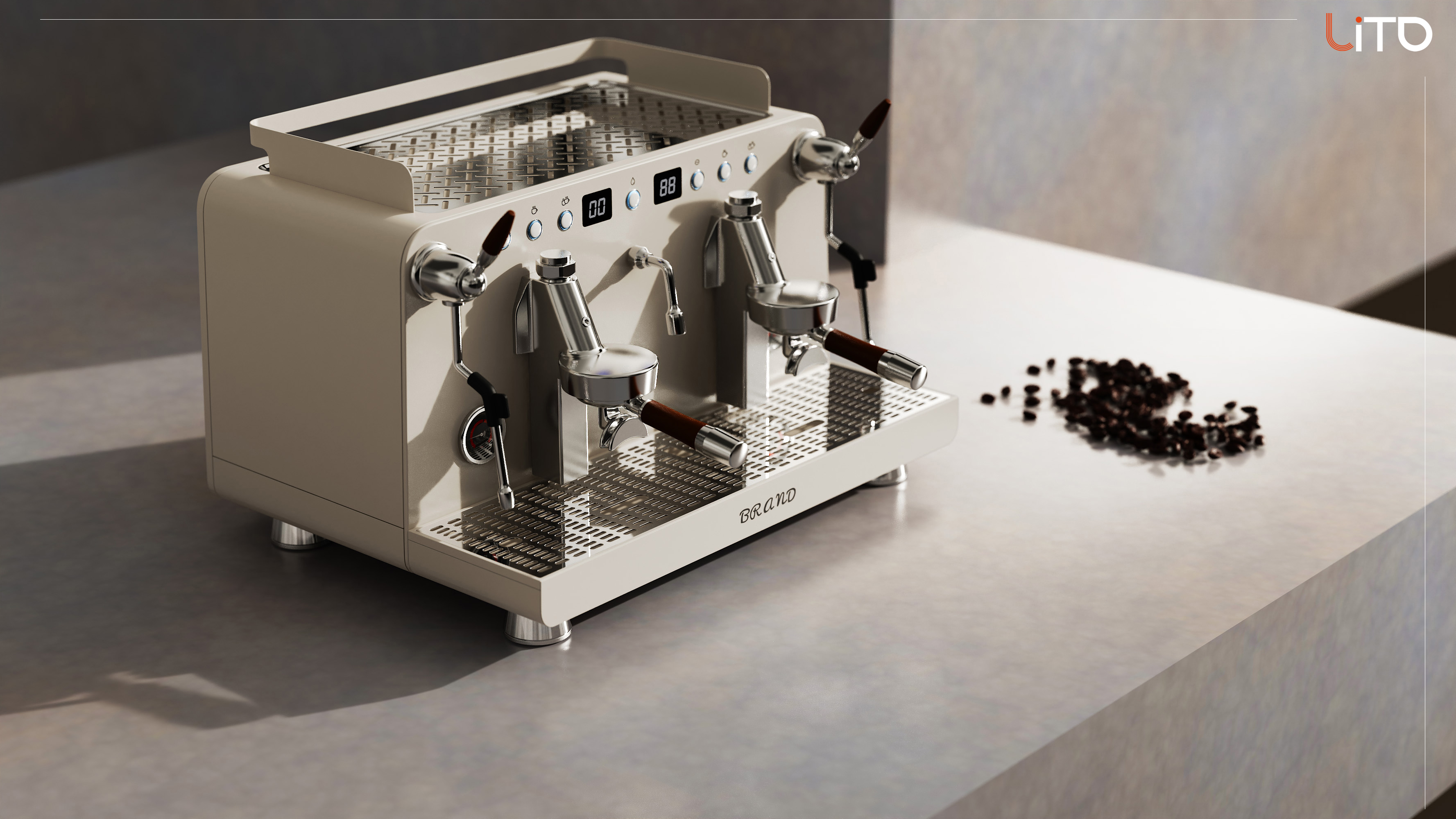 Coffee machine，commercial，Metal，
