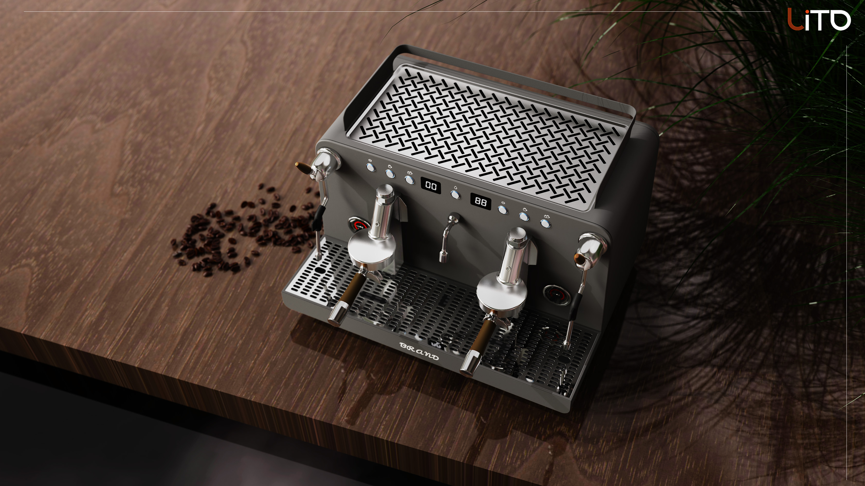 Coffee machine，commercial，Metal，