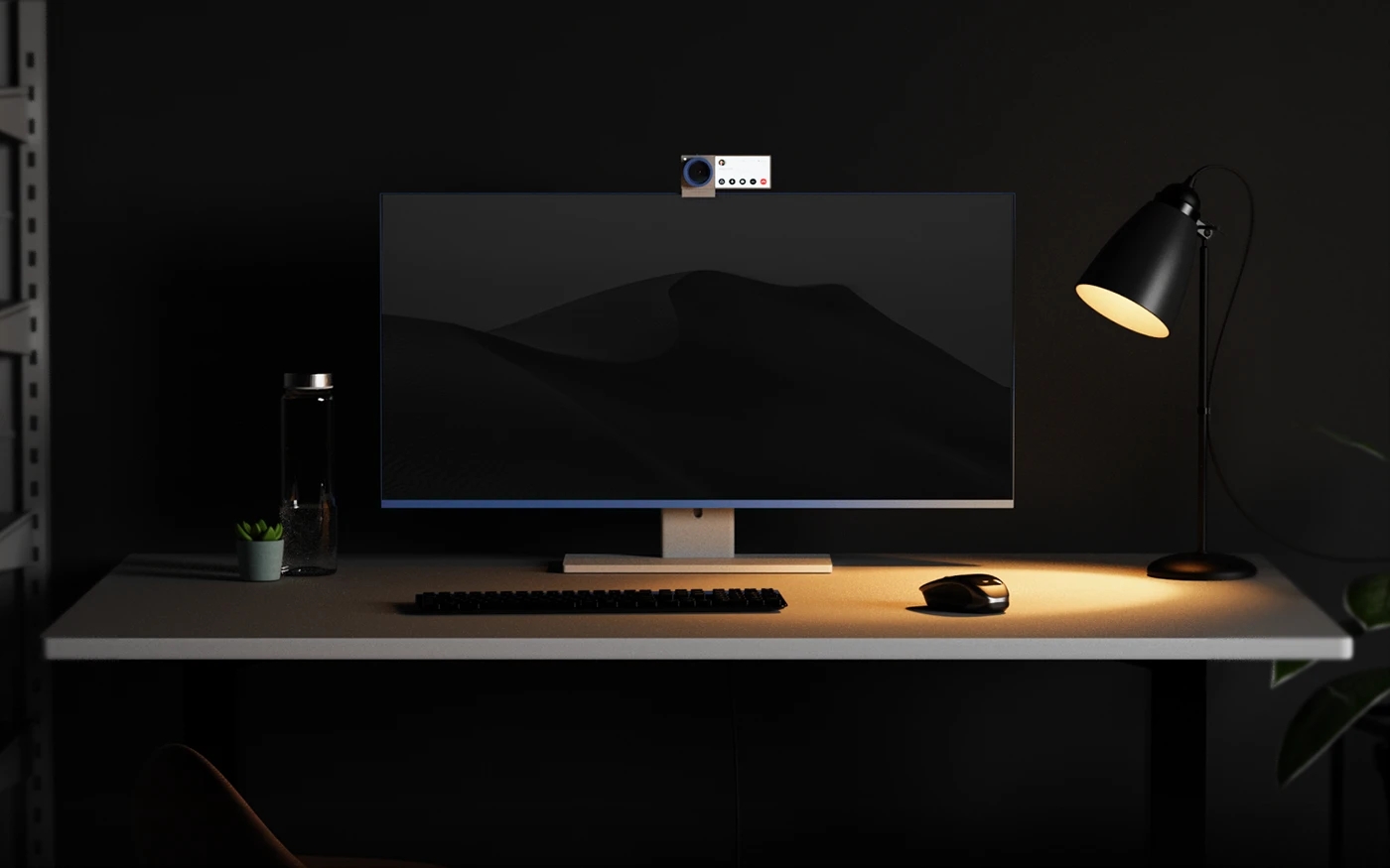 Cuecam，Built-in secondary screen，Real-time subtitles，Webcam，Compact design，