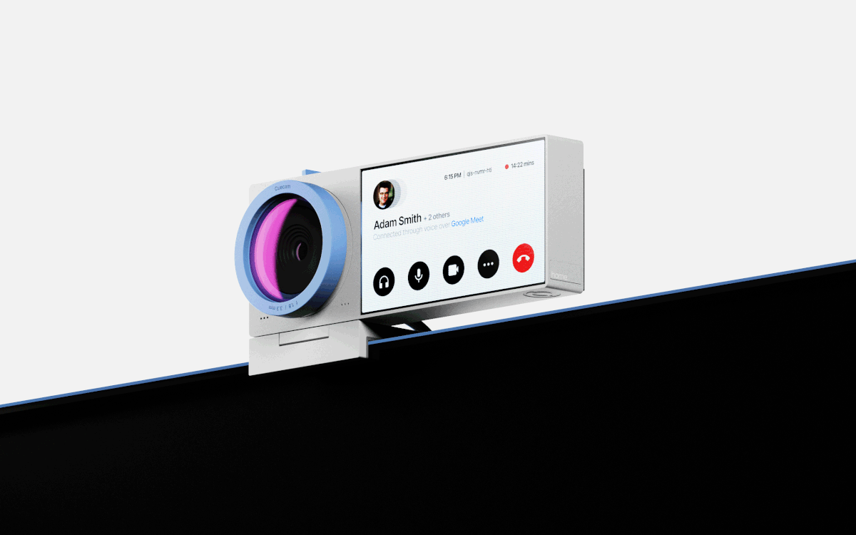 Cuecam，Built-in secondary screen，Real-time subtitles，Webcam，Compact design，