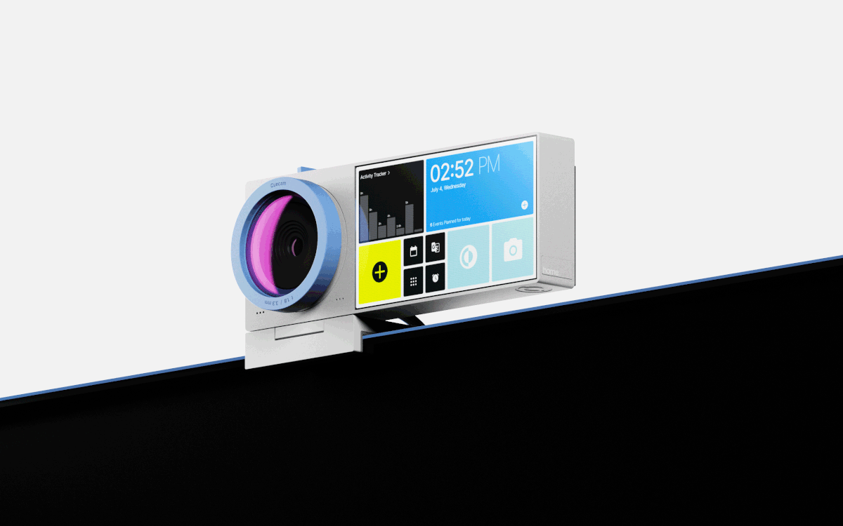 Cuecam，Built-in secondary screen，Real-time subtitles，Webcam，Compact design，