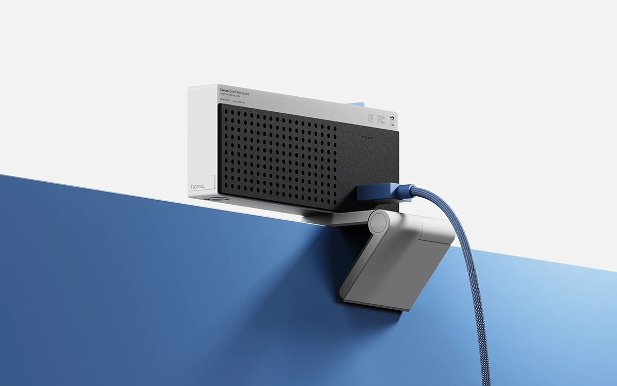 Cuecam，Built-in secondary screen，Real-time subtitles，Webcam，Compact design，