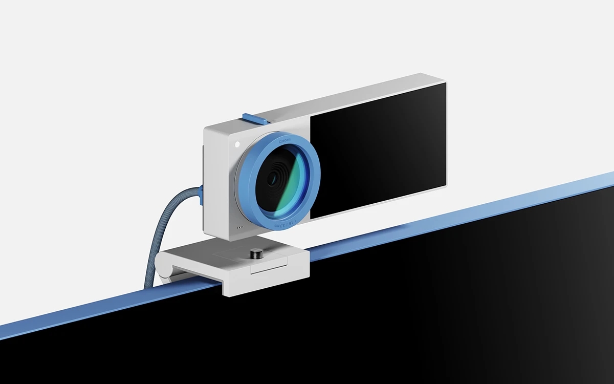 Cuecam，Built-in secondary screen，Real-time subtitles，Webcam，Compact design，