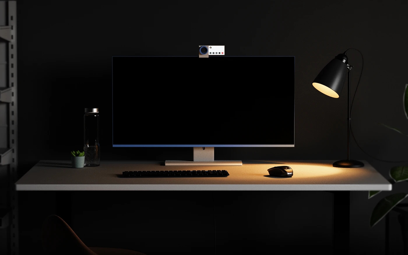 Cuecam，Built-in secondary screen，Real-time subtitles，Webcam，Compact design，