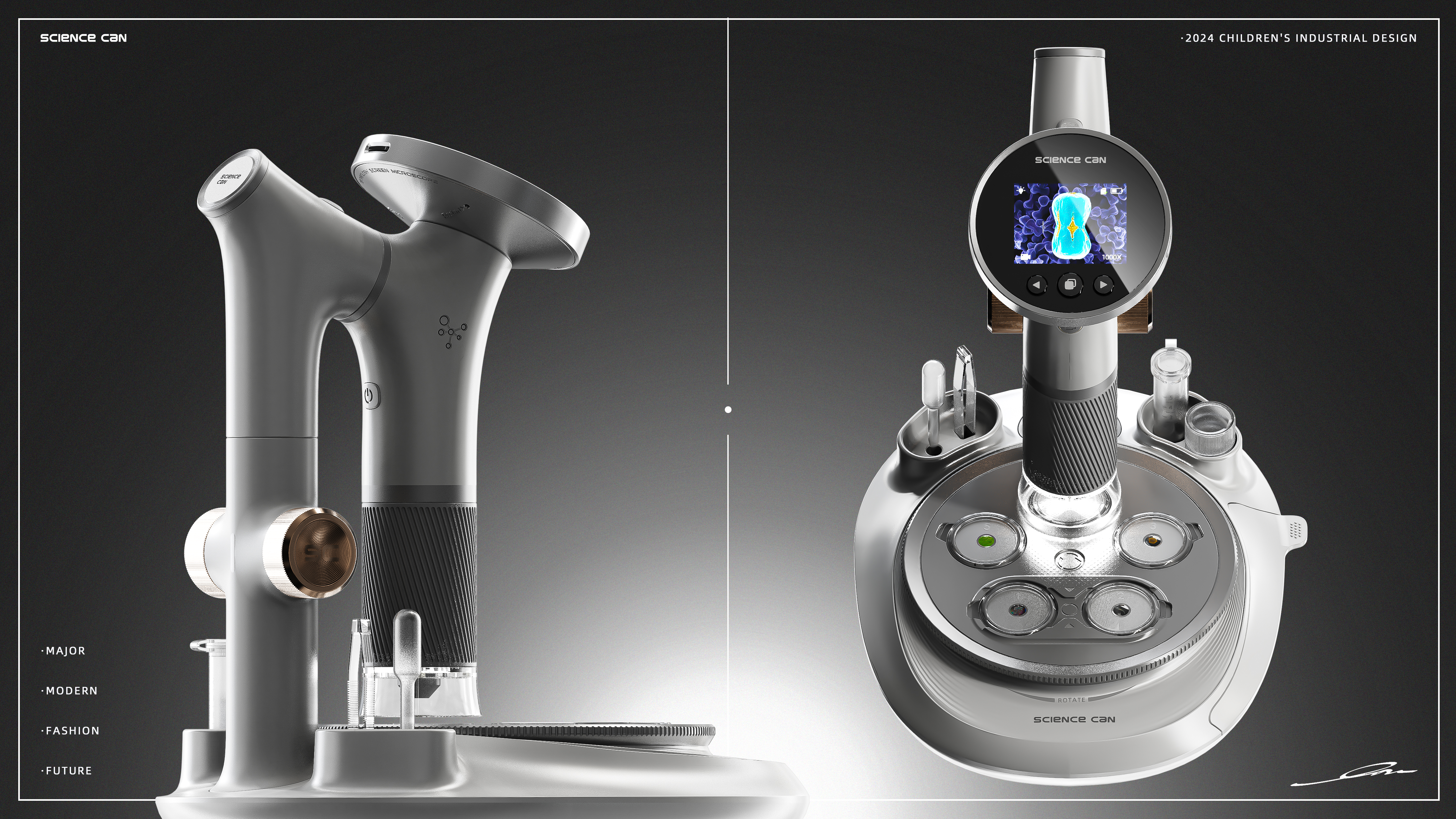 Children's products，Microscope，Children's microscope，Digital intelligence，Children's Toys，Instrument design，electronic product，Outdoor exploration，