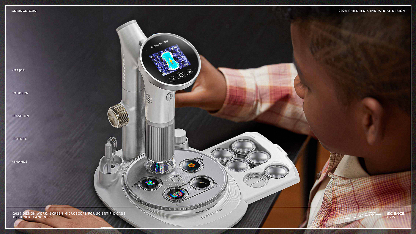Children's products，Microscope，Children's microscope，Digital intelligence，Children's Toys，Instrument design，electronic product，Outdoor exploration，