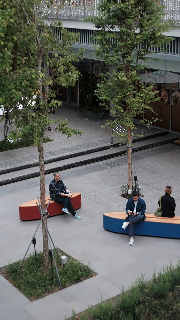 Sampan Bench，Multi element，Public seat，outdoors，Tembusu，