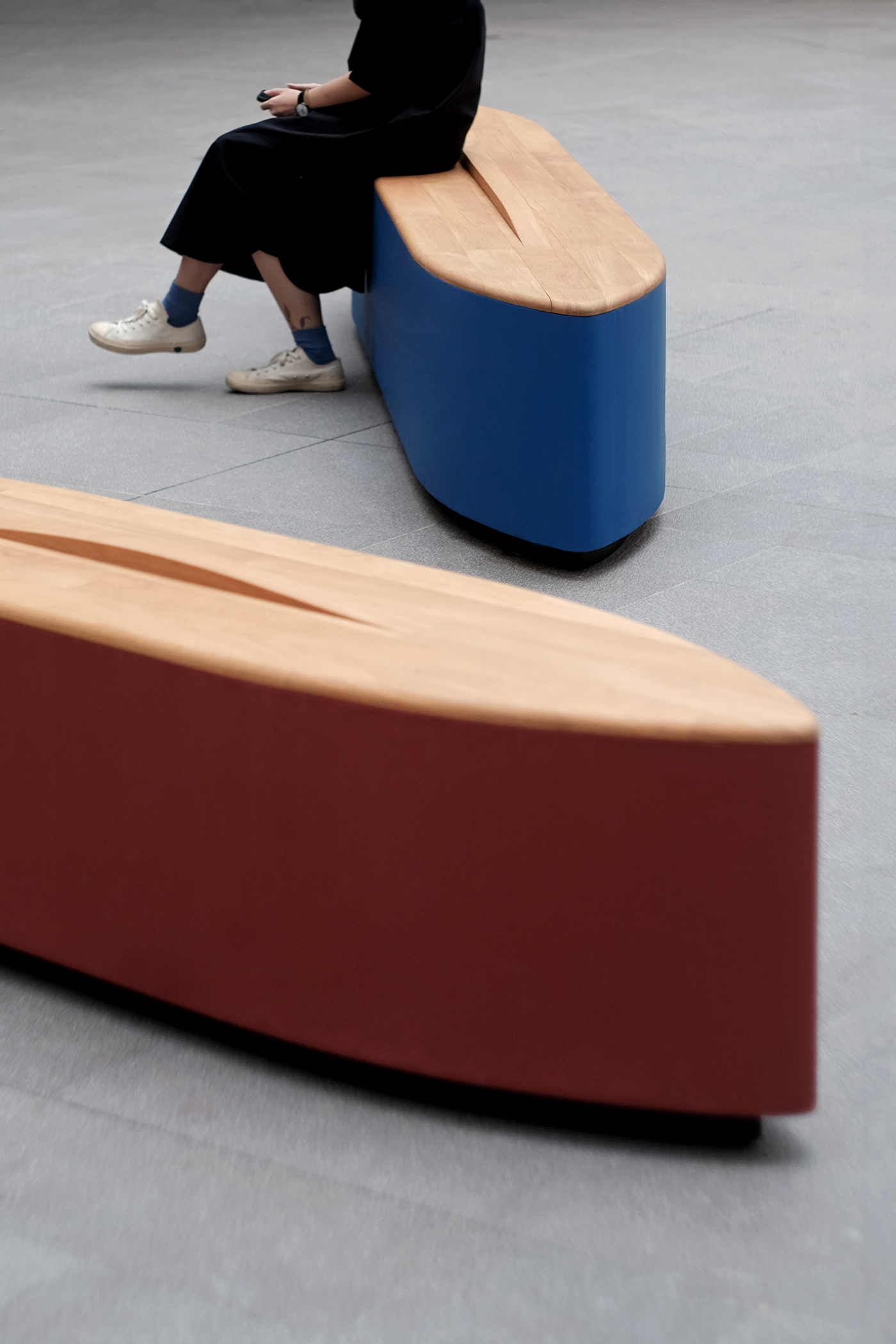 Sampan Bench，Multi element，Public seat，outdoors，Tembusu，