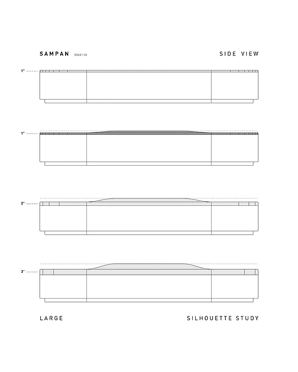 Sampan Bench，Multi element，Public seat，outdoors，Tembusu，