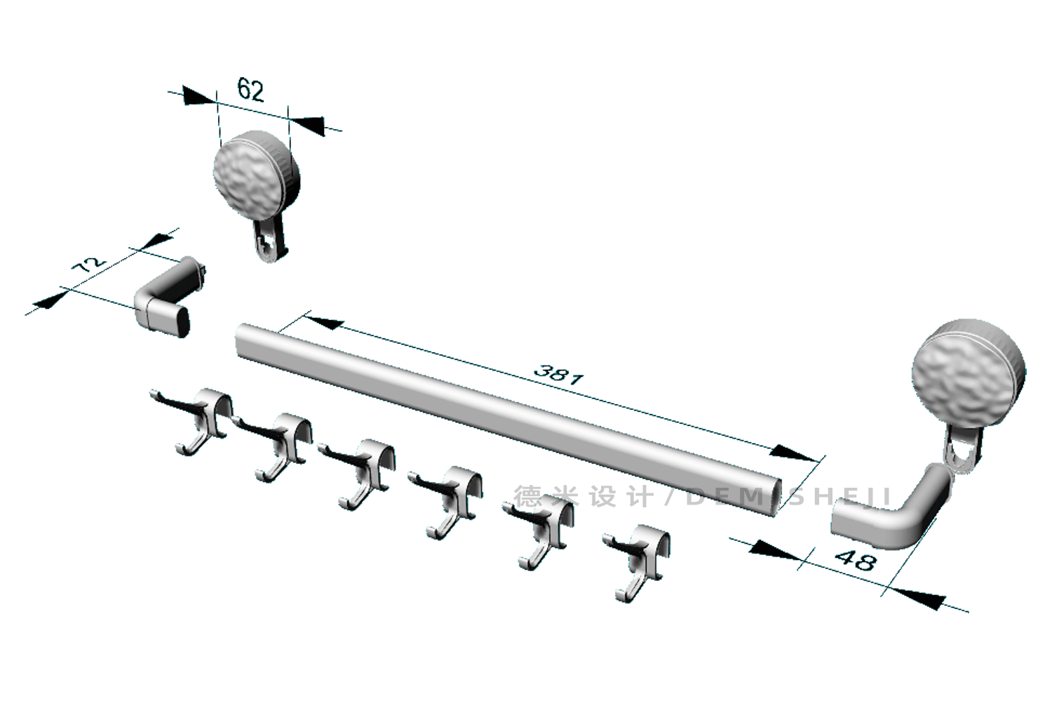 product design，Towel rack，industrial design，