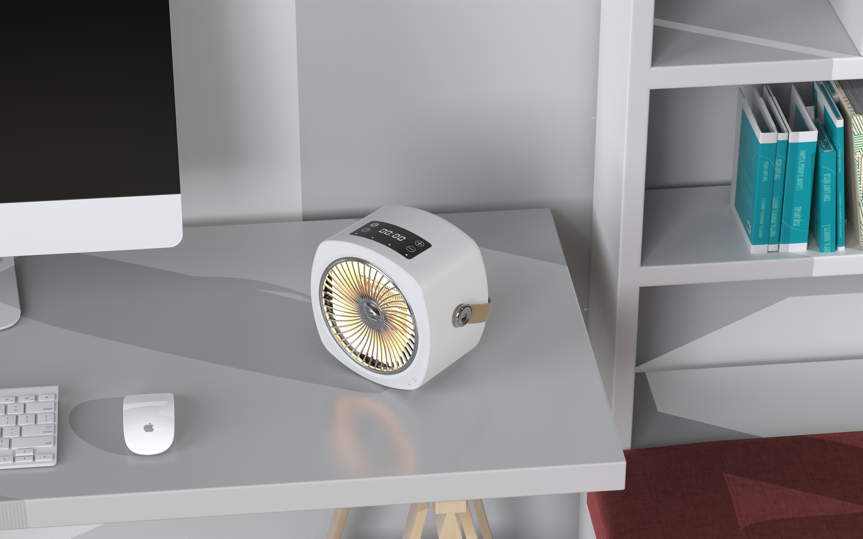 Desktop heater，Fan，product design，Electric heater，