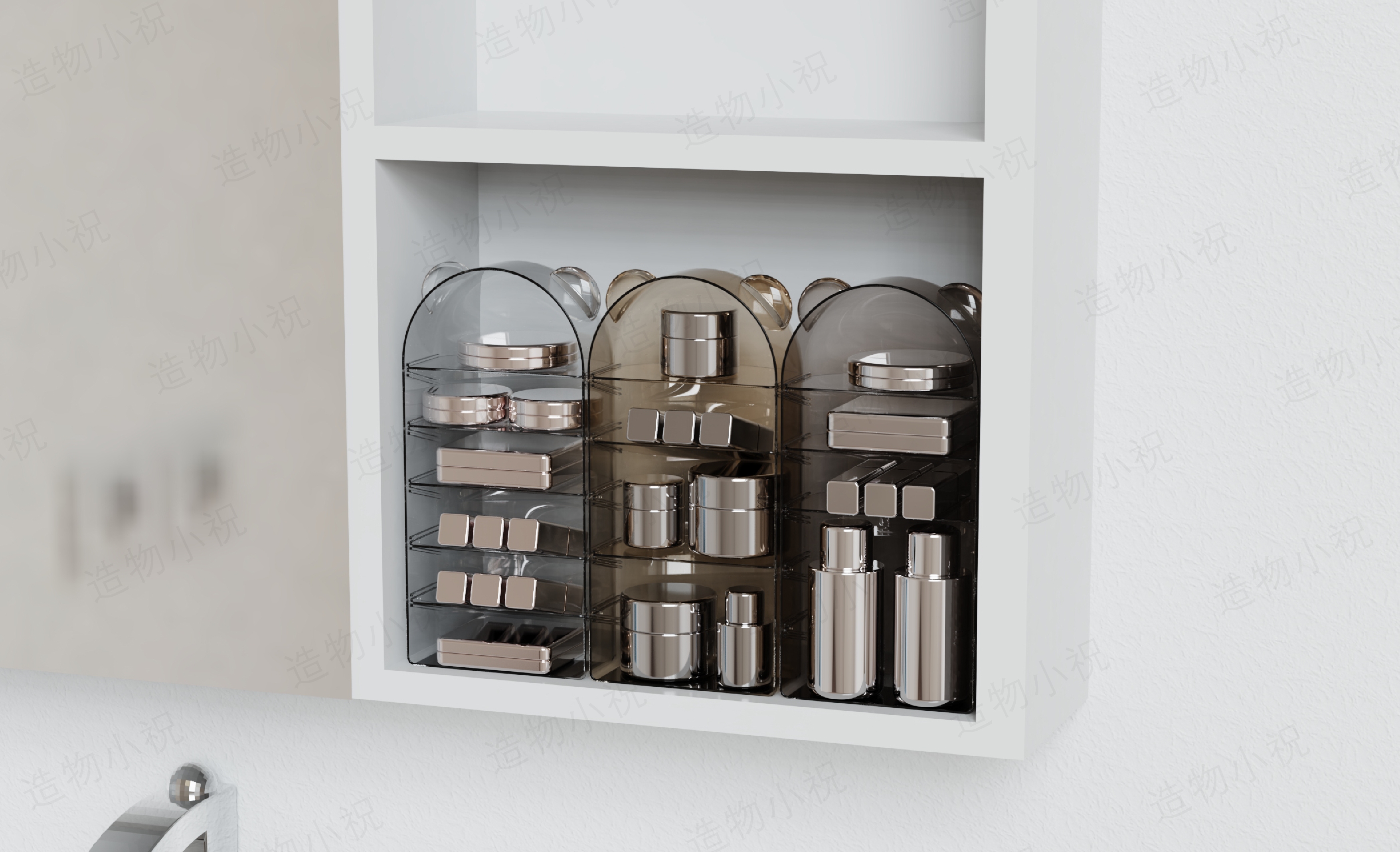 Makeup storage，Layer frame，Make up，Receive，storage box，