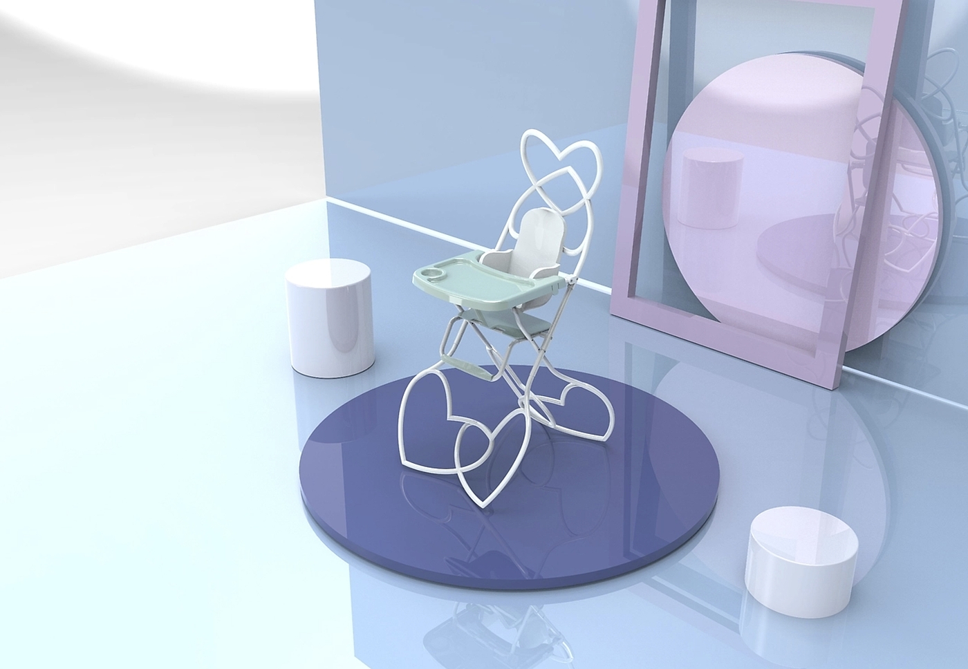 High chair ，