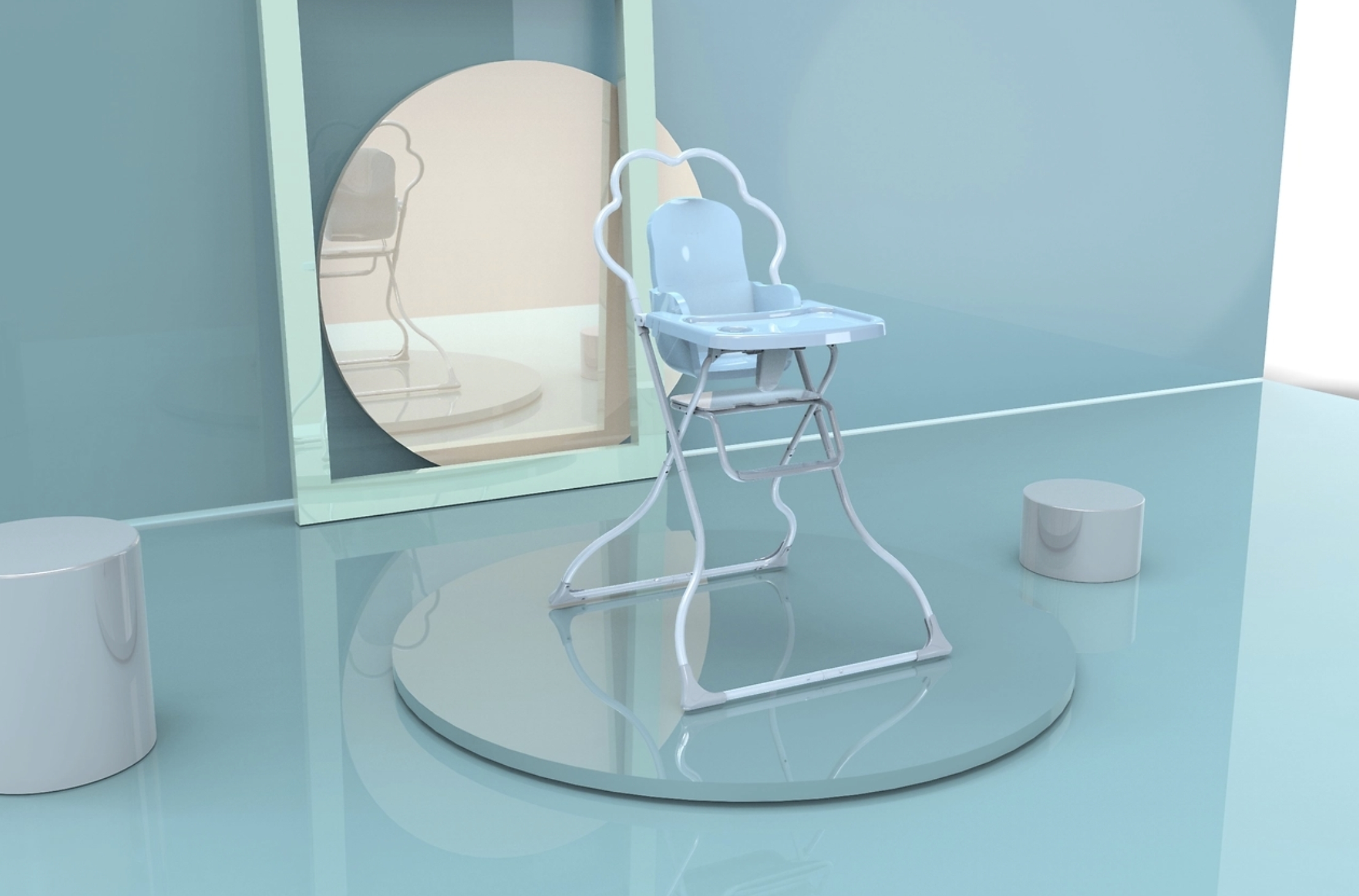 High chair ，