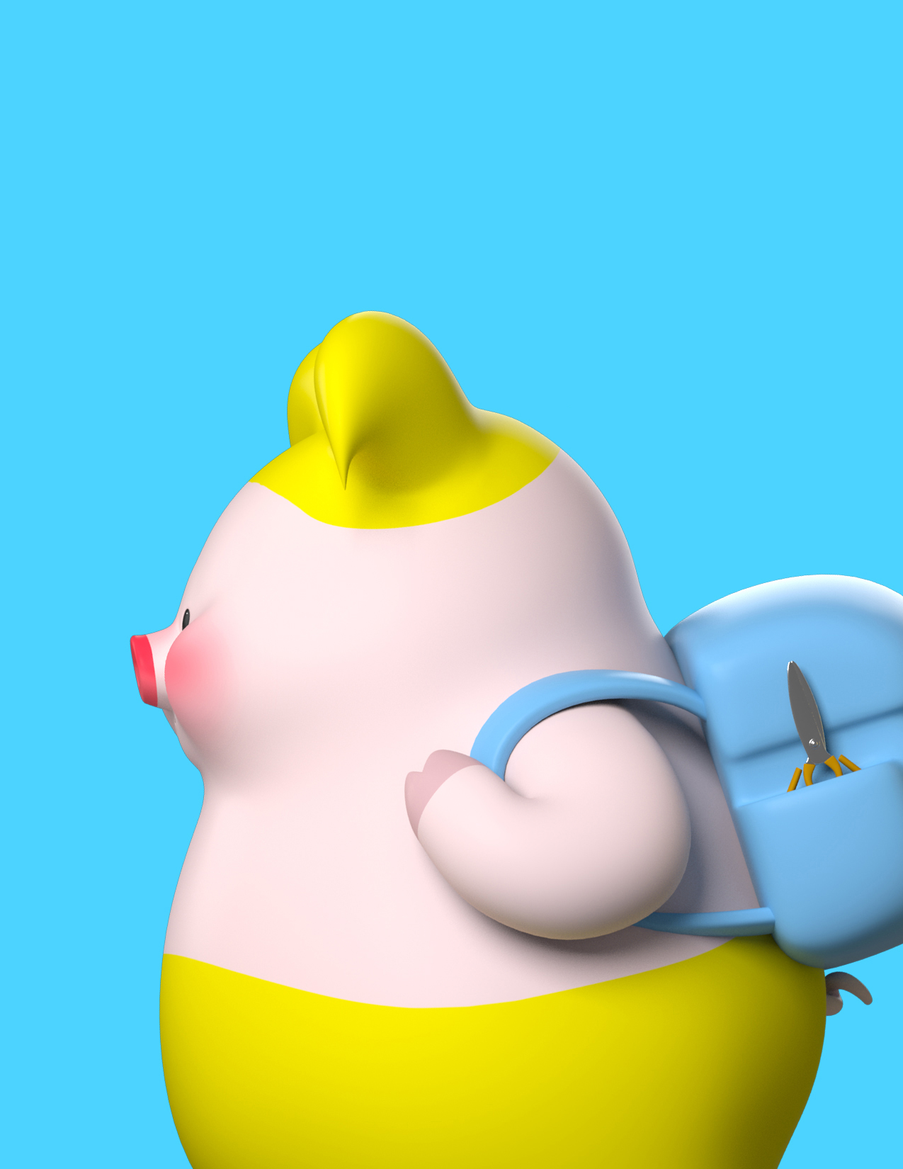 Cartoon，comic，pig，Design，Art，