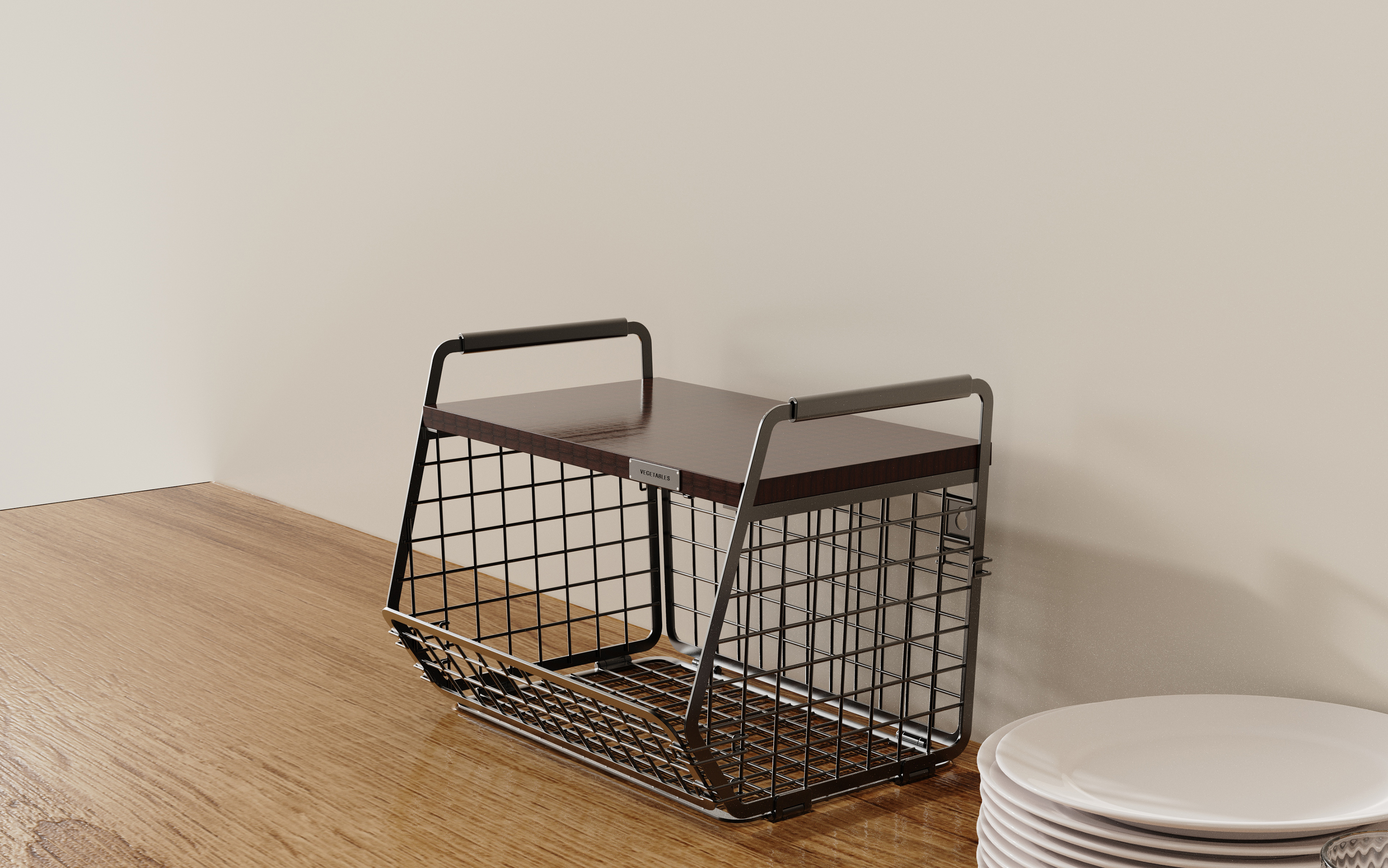 Fruit basket, iron basket, fruit rack, home storage, storage，