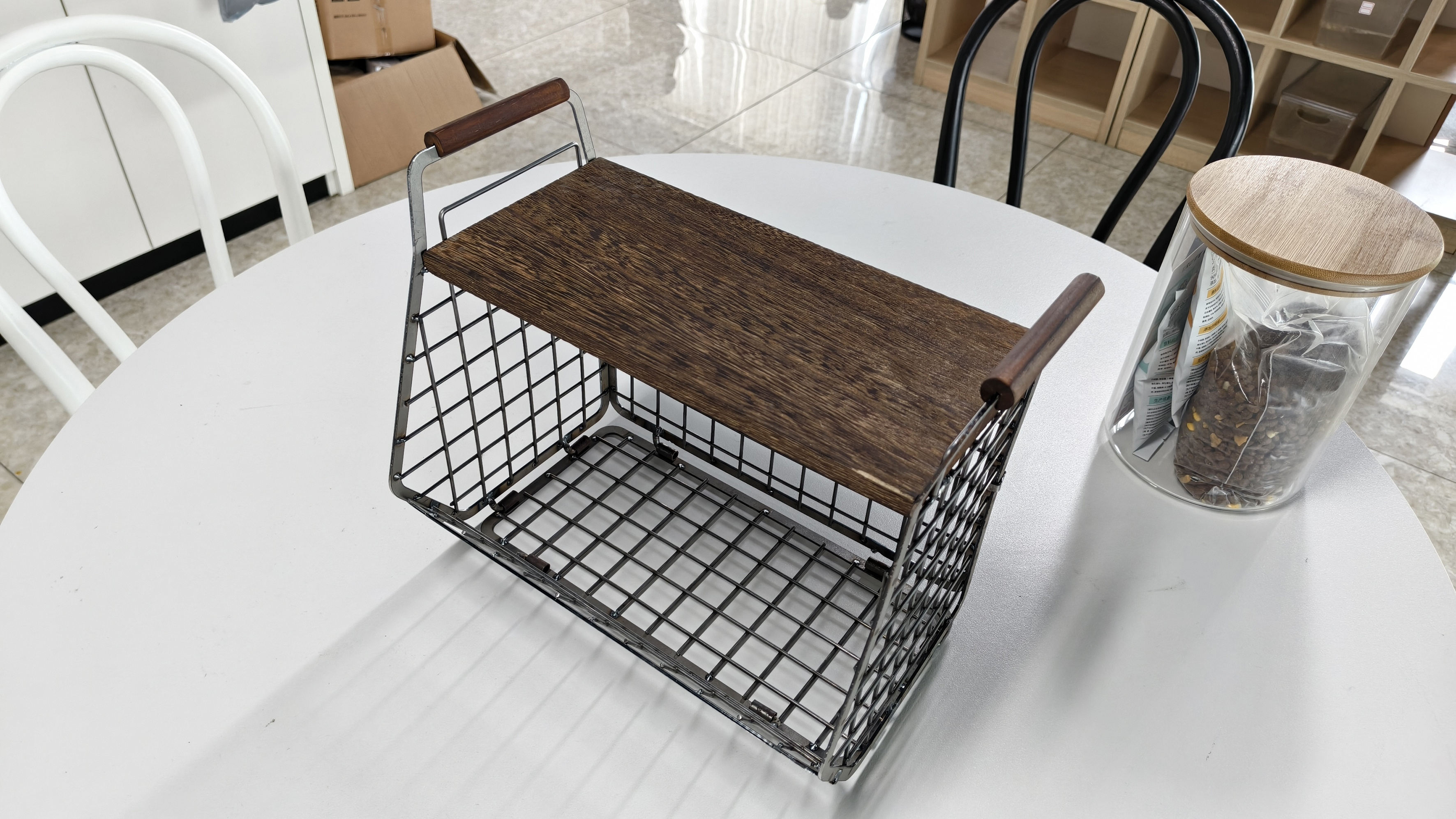 Fruit basket, iron basket, fruit rack, home storage, storage，