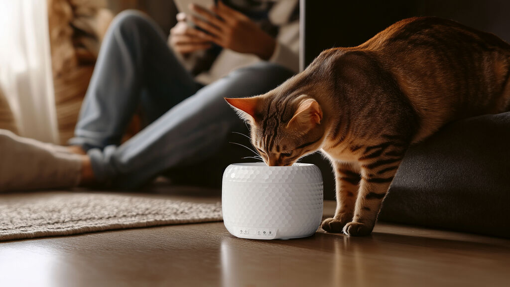 Pet Supplies & Pet，Water dispenser，Feeder，product design，industrial product，Zhejiang One Point，Red dot award，If Award，