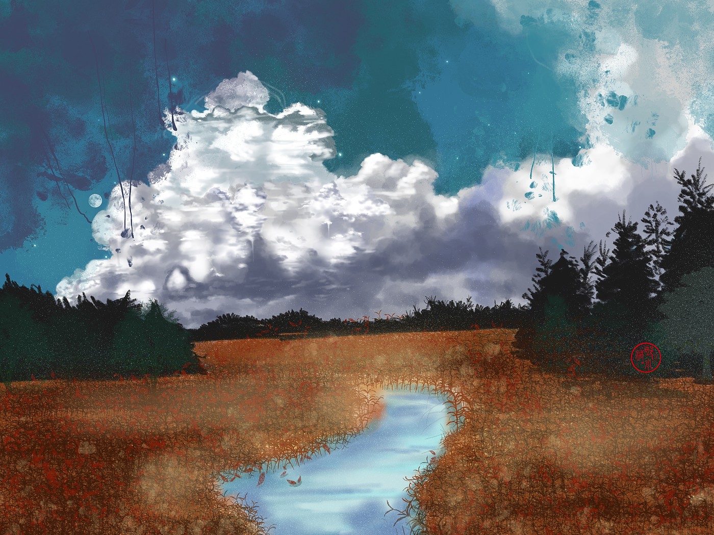painting, creative, procerate painting，painting，Creative design，Hand drawn，