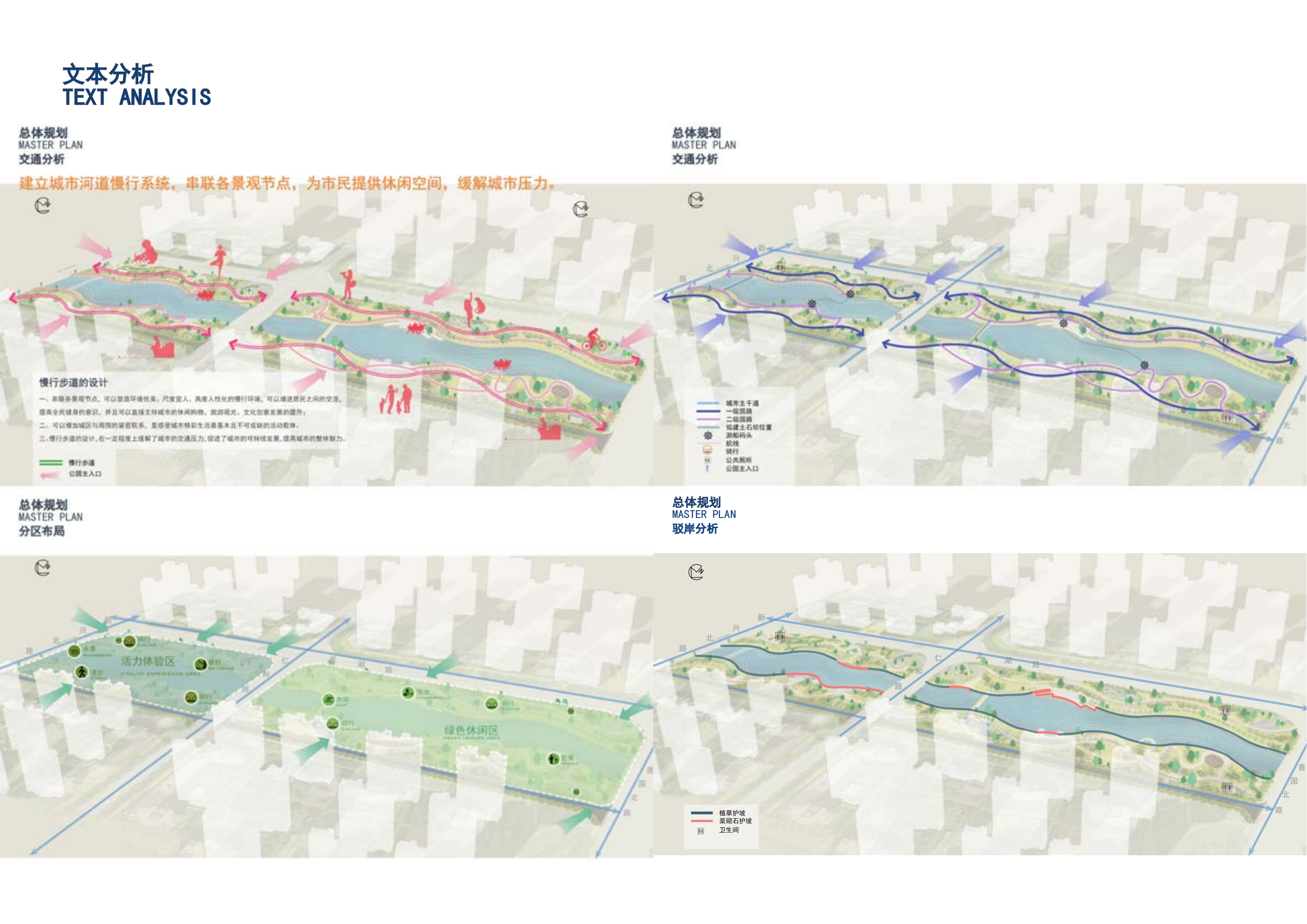 Design analysis diagram, typesetting，Landscape design，Cartoon Analysis Chart，Landscape Design Text，Text typesetting，