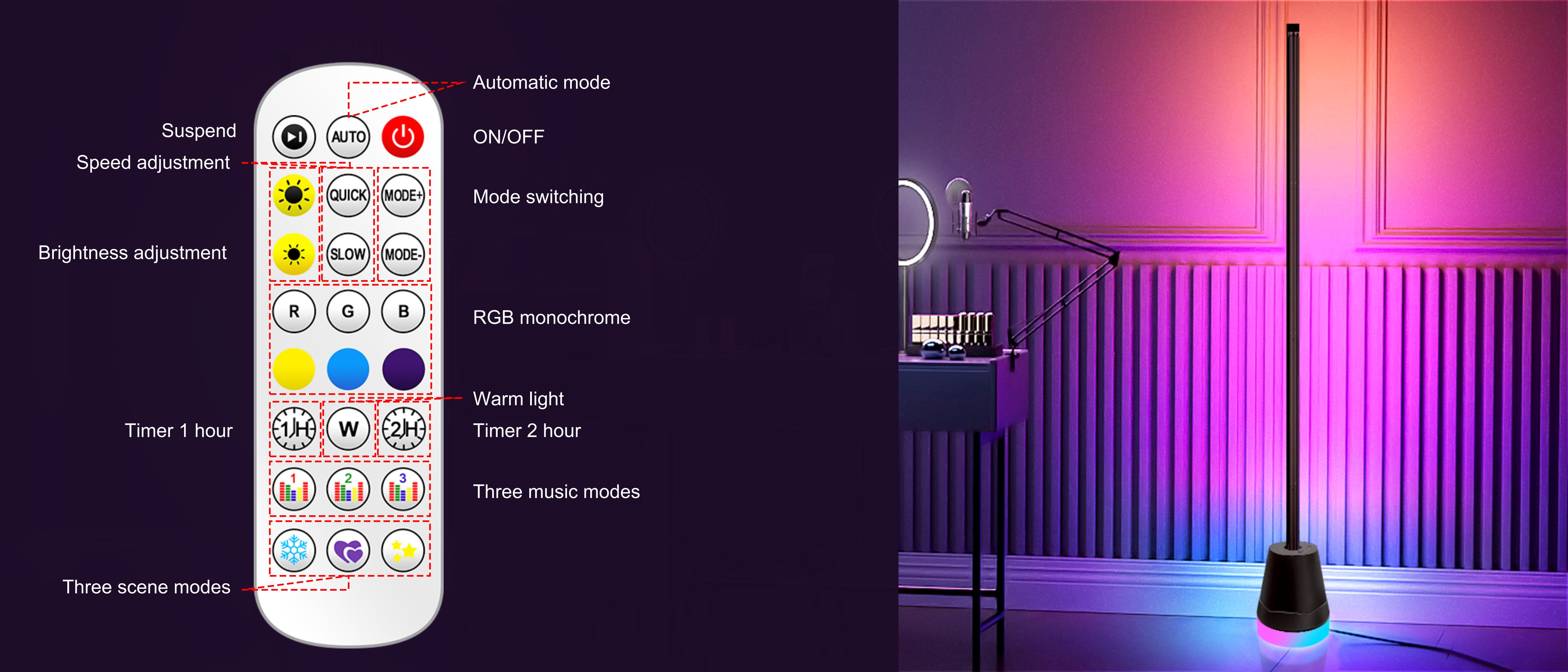 Floor lamp，Atmosphere lamp，