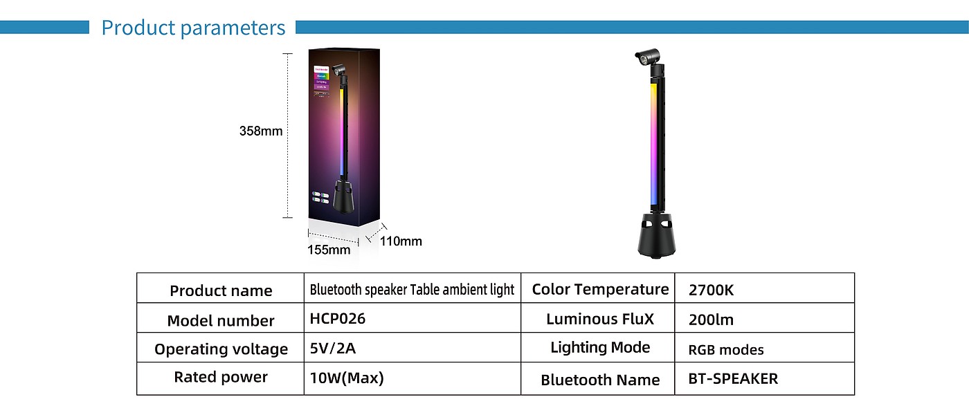 Atmosphere lamp，Pickup lamp，Desk lamp，Rhythm atmosphere lamp，