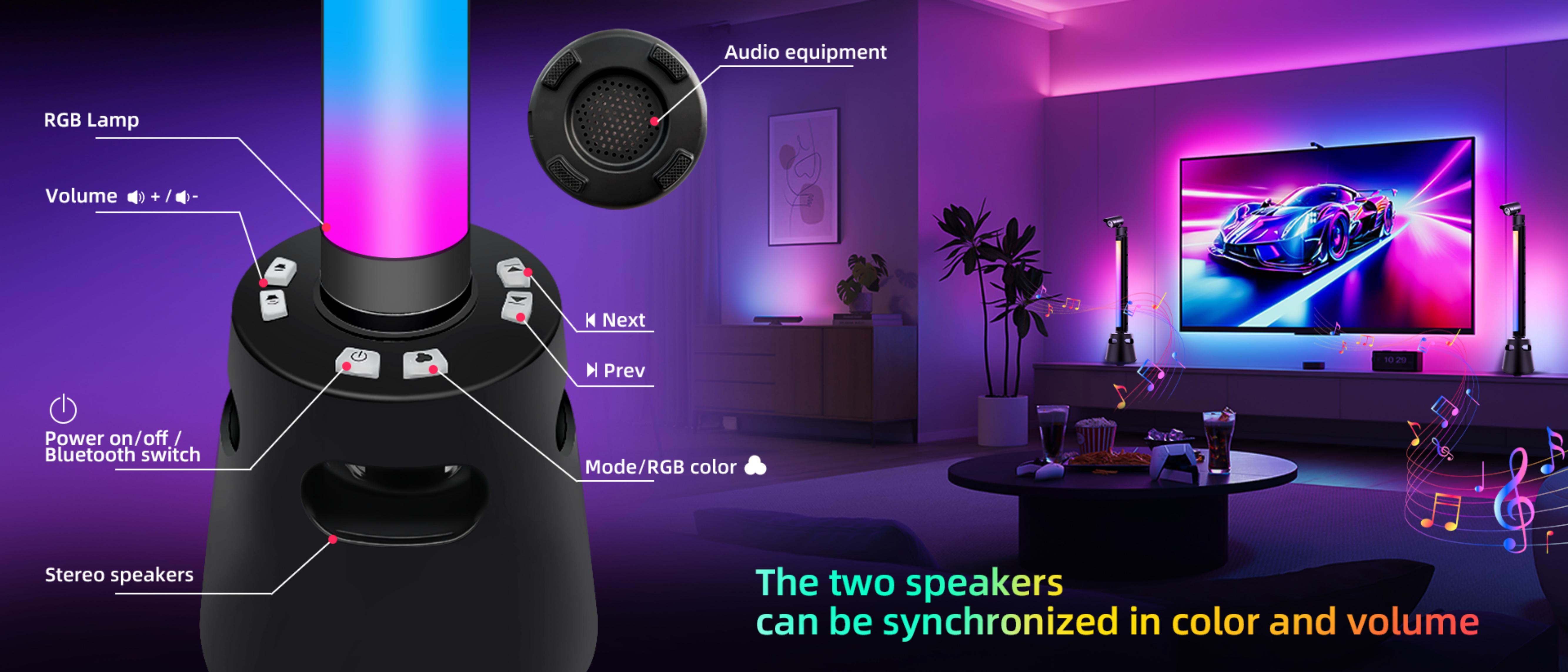 Atmosphere lamp，Pickup lamp，Desk lamp，Rhythm atmosphere lamp，