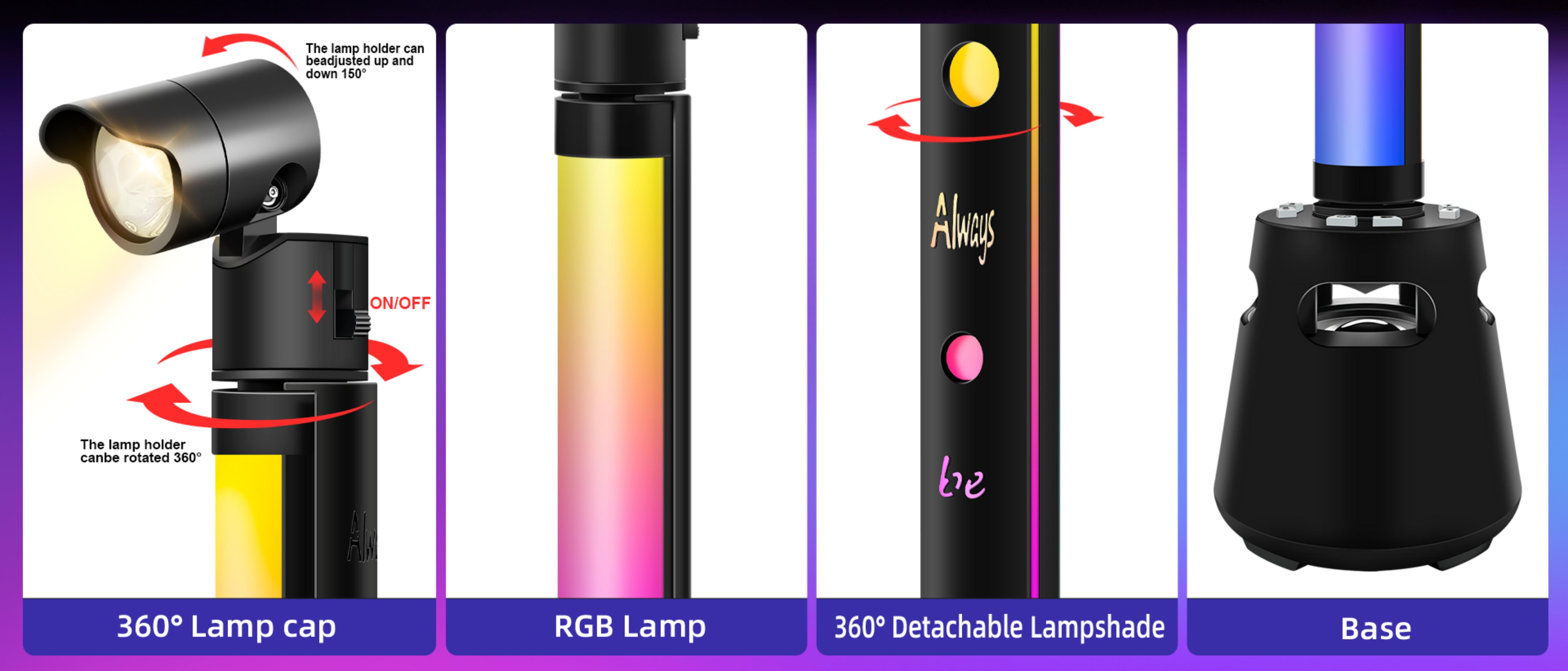 Atmosphere lamp，Pickup lamp，Desk lamp，Rhythm atmosphere lamp，
