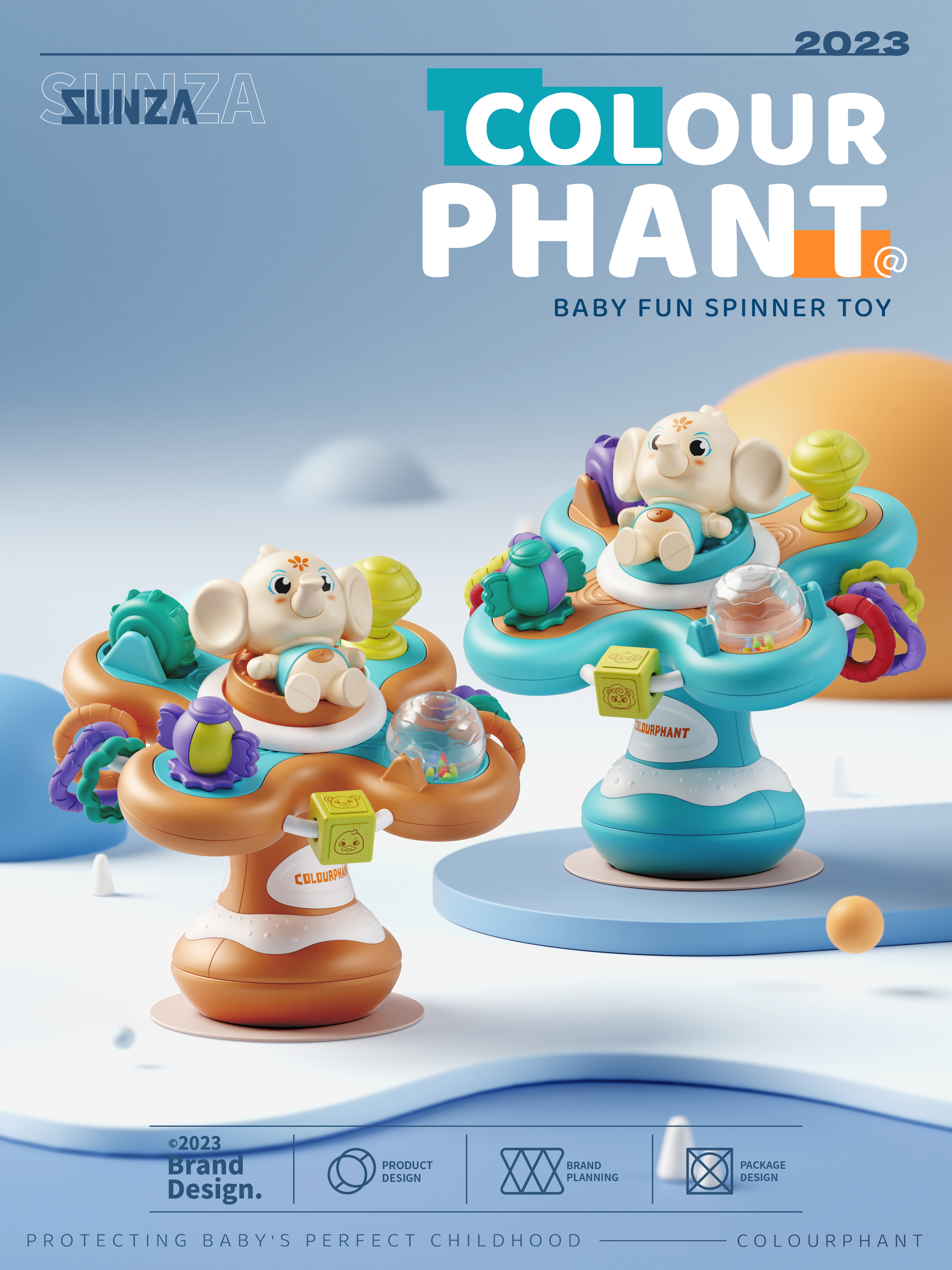 Table Artifact，IP，Toy design，packing design，Toy mobile phone，sucker，brand，Baby toys，