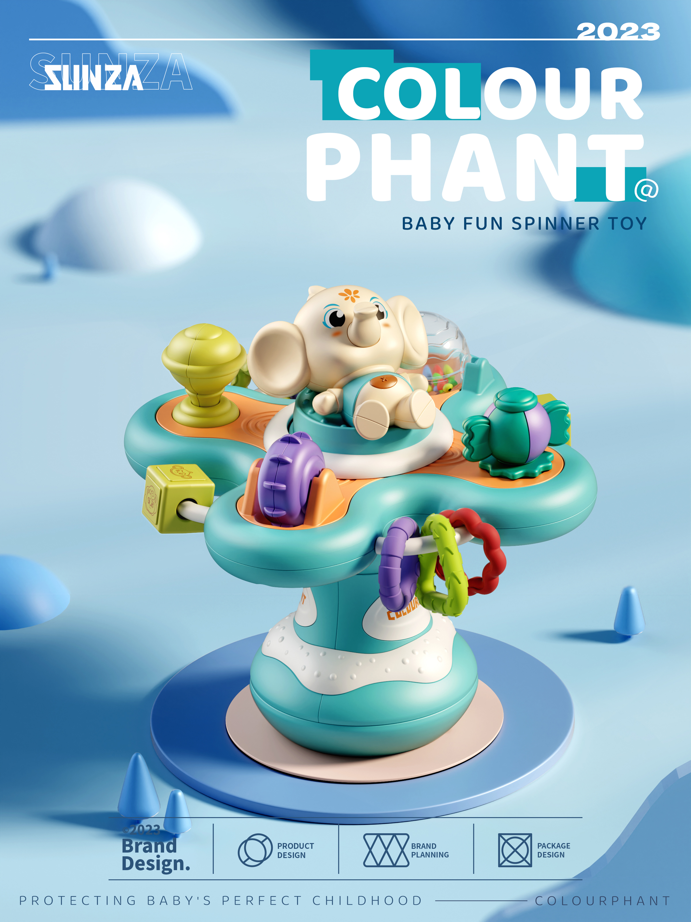 Table Artifact，IP，Toy design，packing design，Toy mobile phone，sucker，brand，Baby toys，