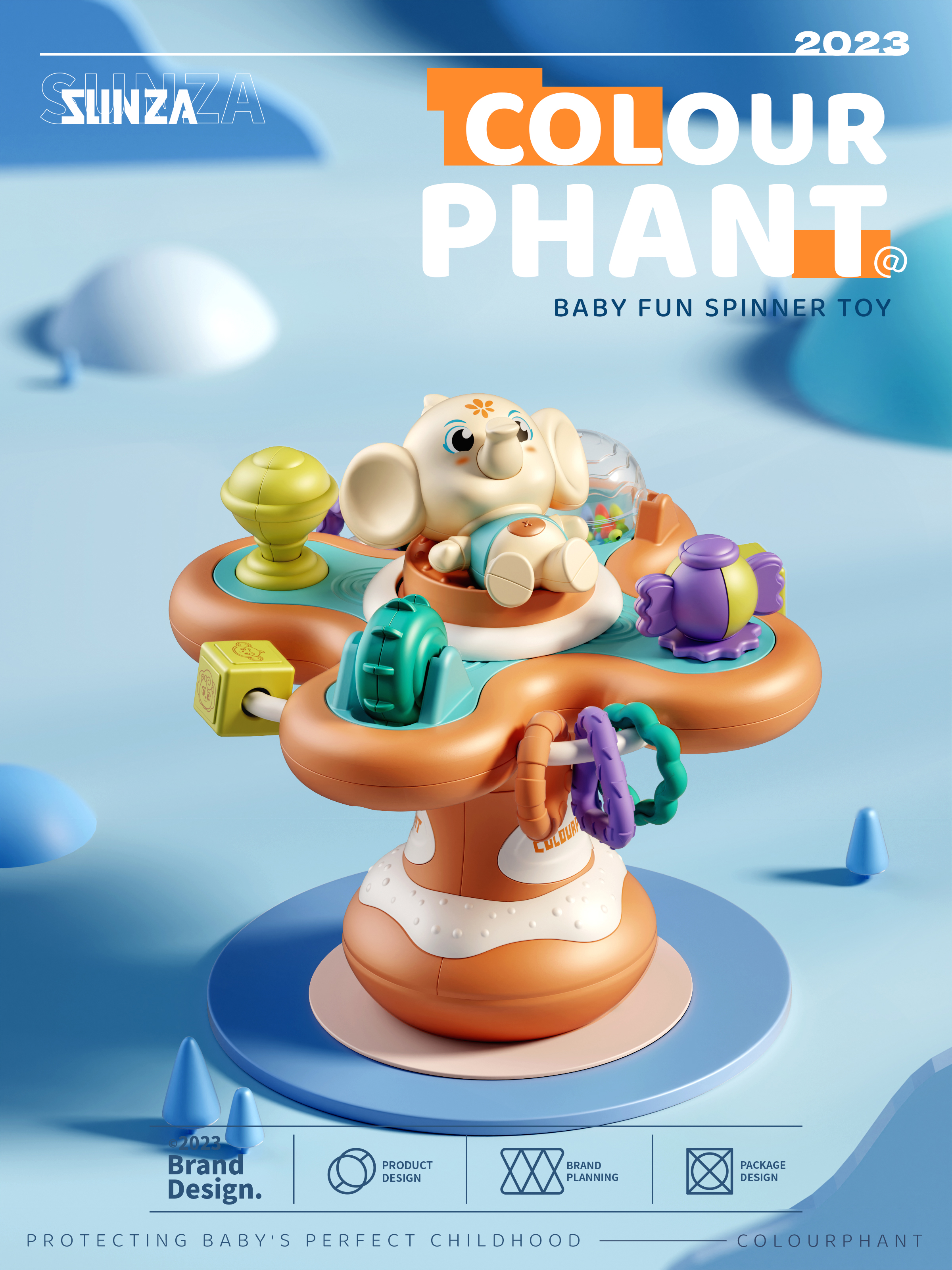 Table Artifact，IP，Toy design，packing design，Toy mobile phone，sucker，brand，Baby toys，