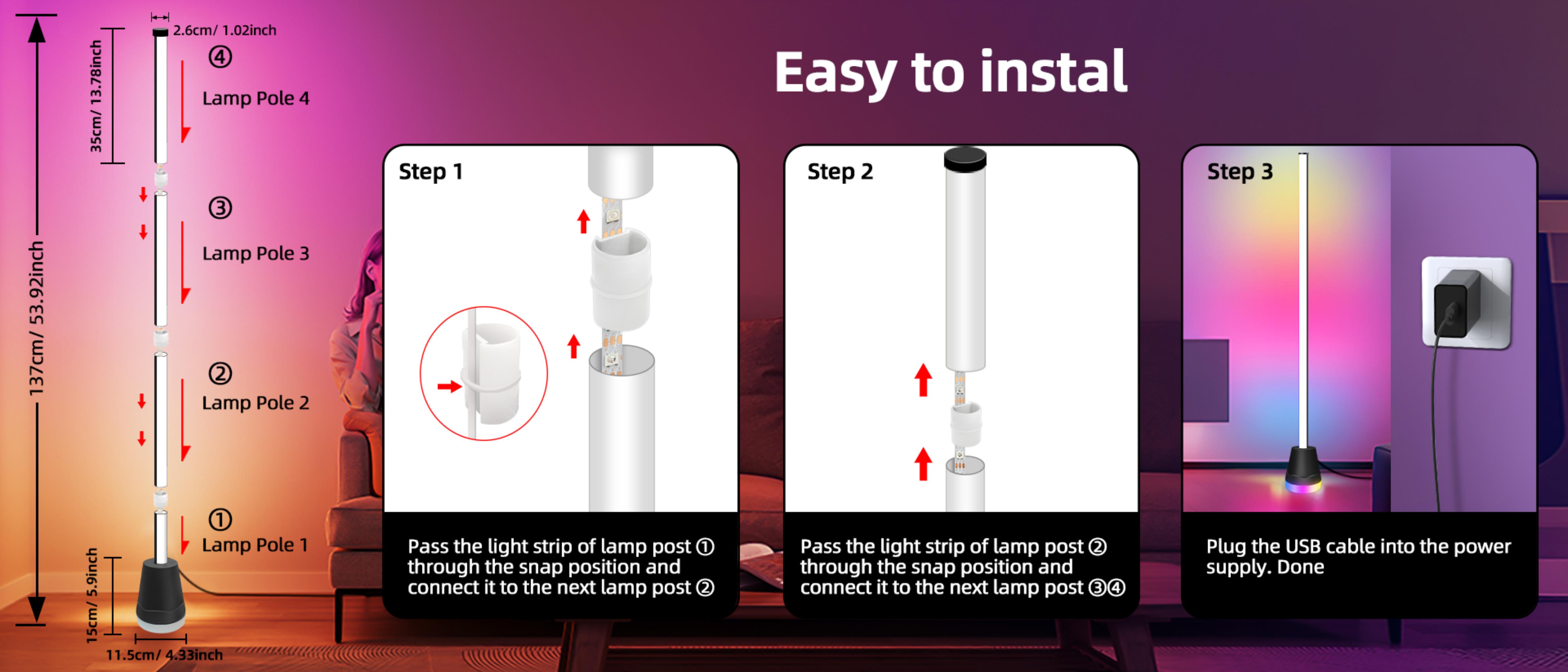 Floor lamp，Atmosphere lamp，Ambience floor lamp，Floor atmosphere lamp，