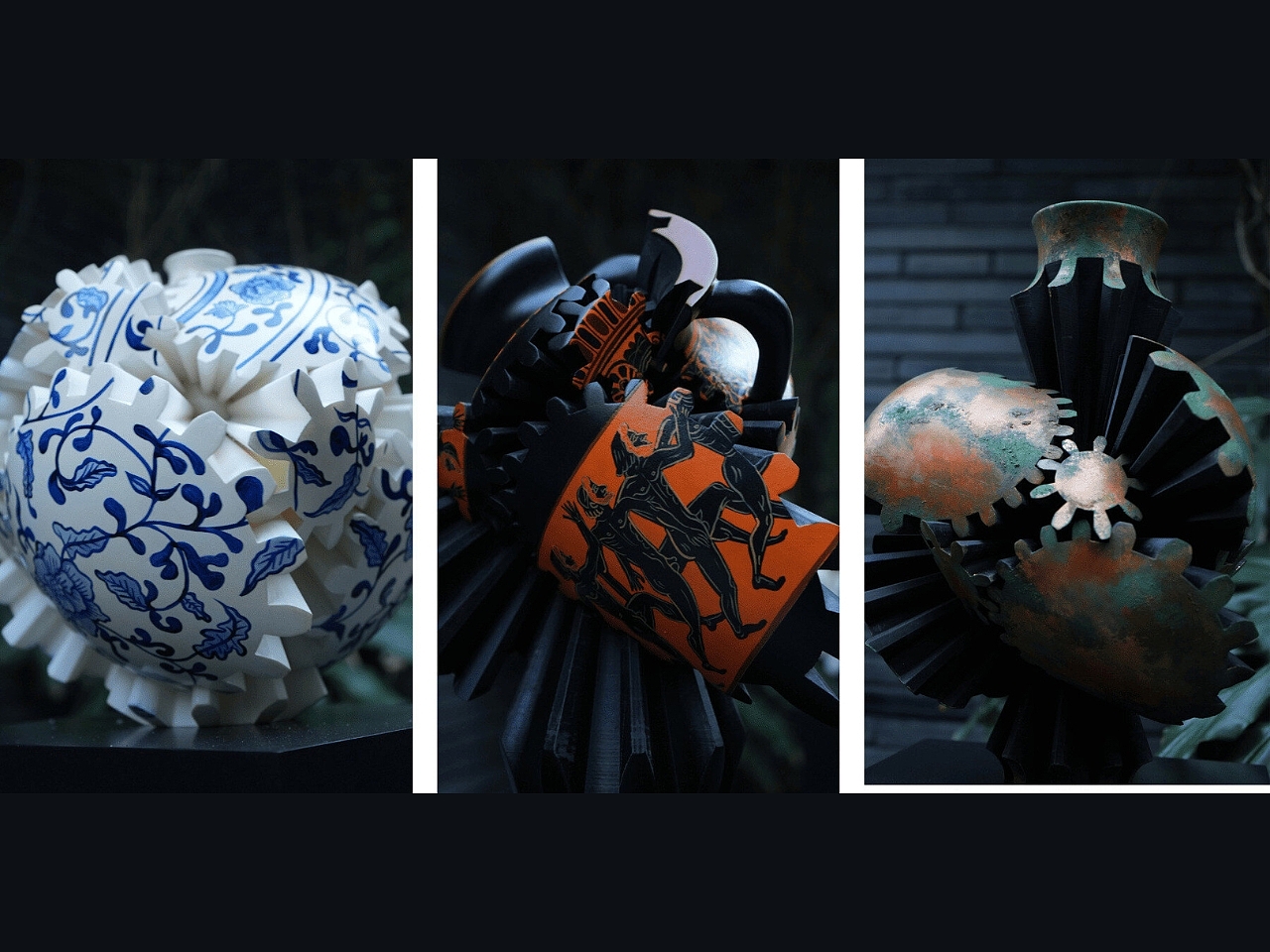 Kinetic Vases，vase，Artwork，Ornaments，