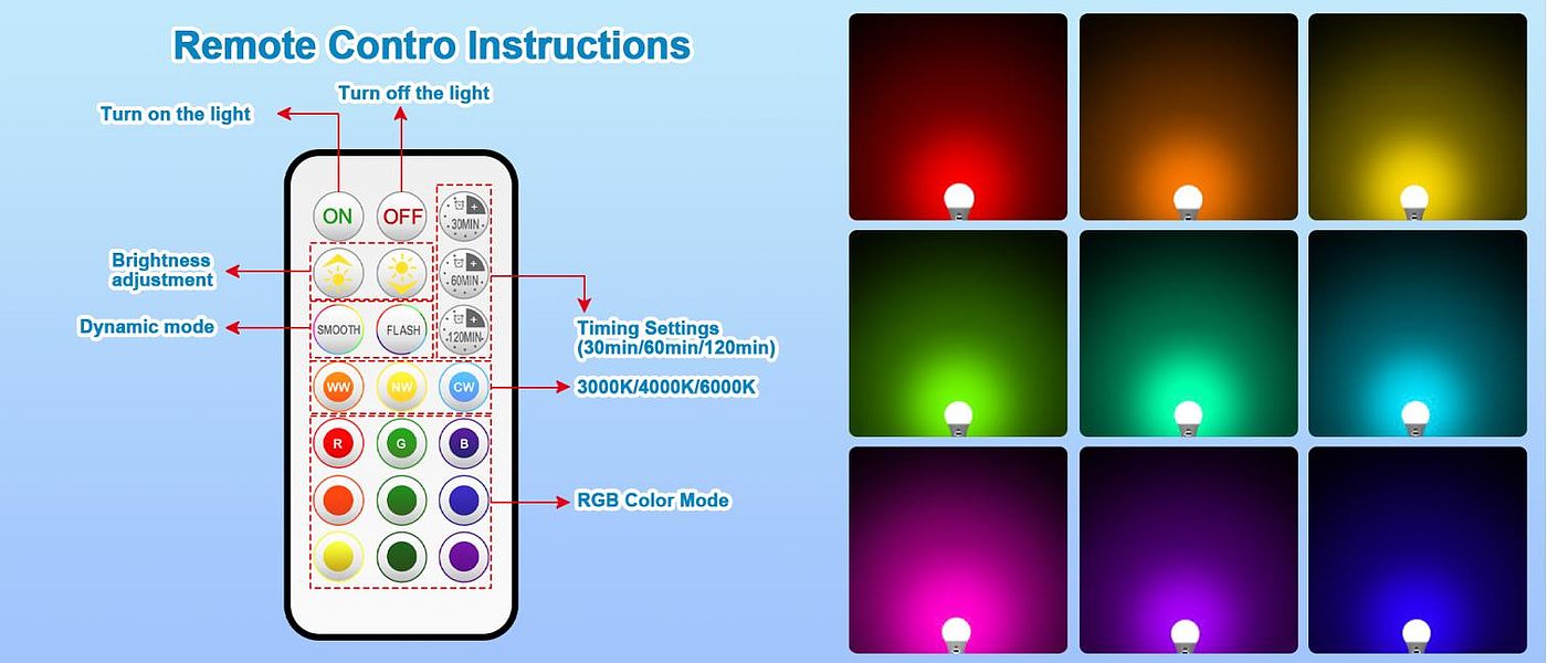 Bluetooth light bulb，Intelligent bulb，Rechargeable bulb，