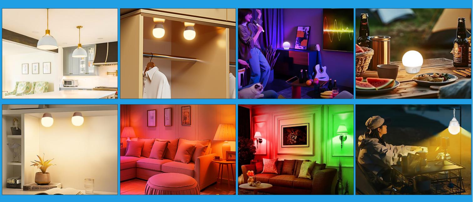 Bluetooth light bulb，Intelligent bulb，Rechargeable bulb，