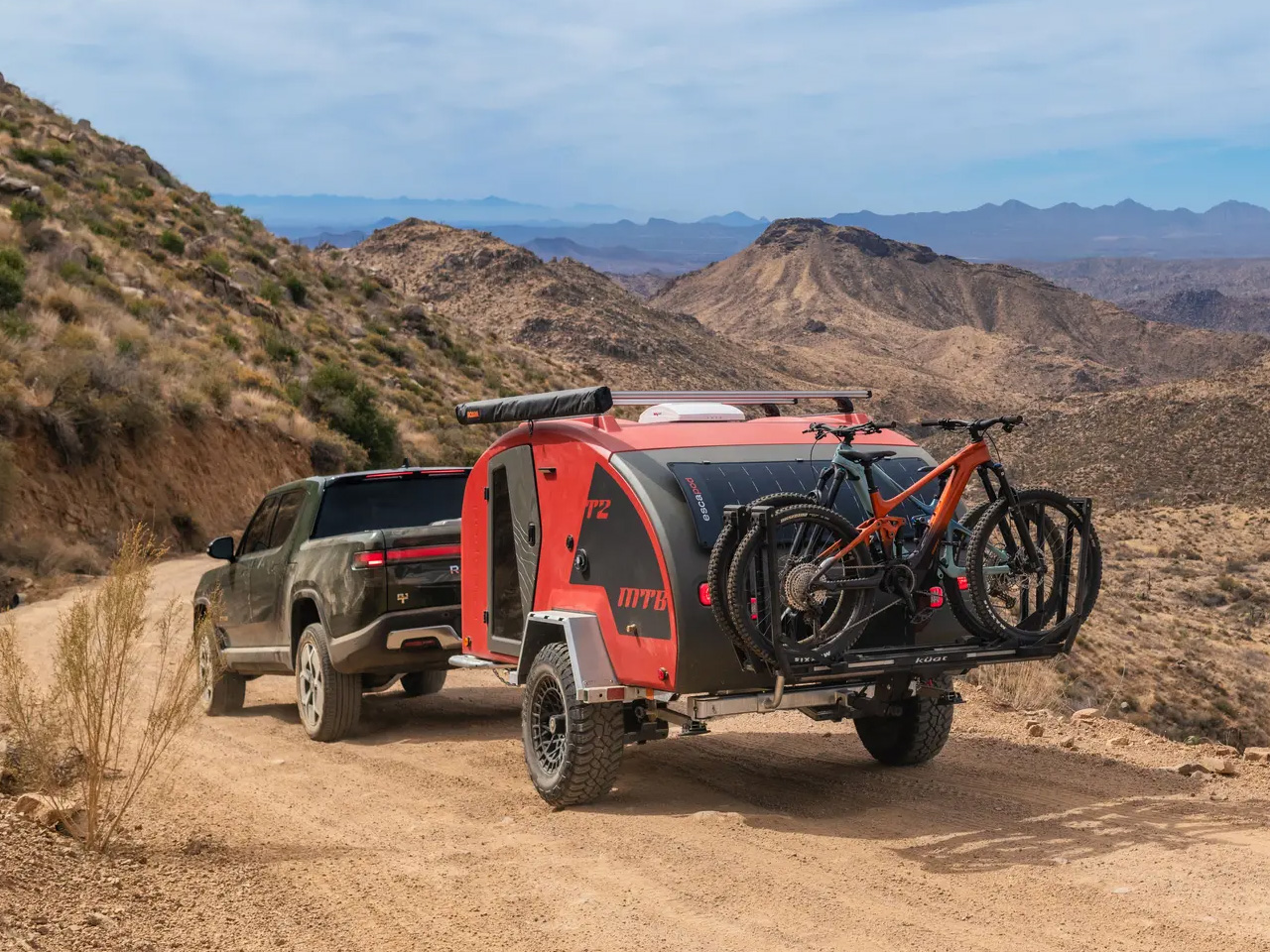 Mountain bike towing，Touring car，Mobile Repair Station，Wild Camping，Outdoor equipment，