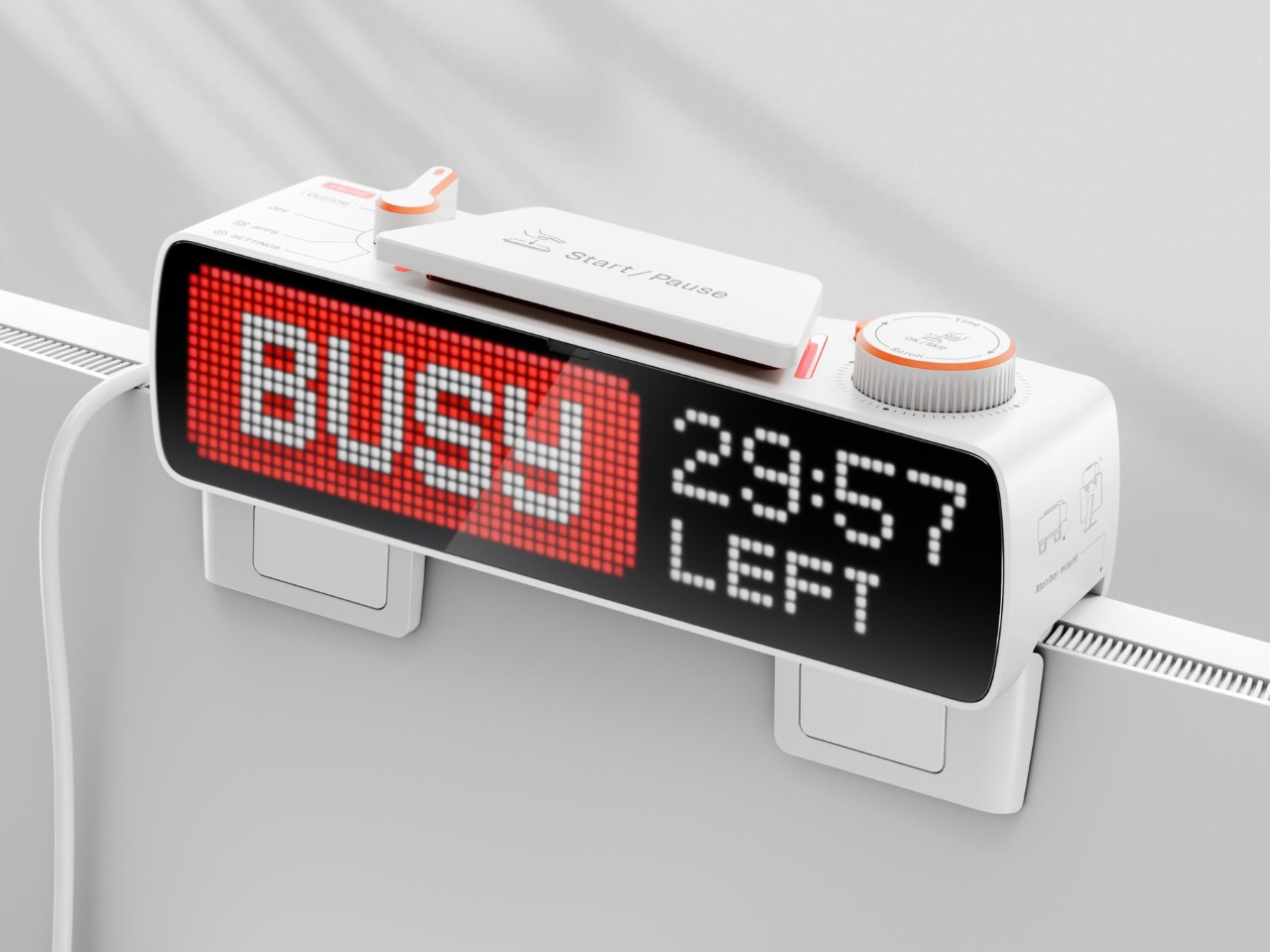 Electronic clock，RGB Status Light，Busy Bar，Matter Smart Home，