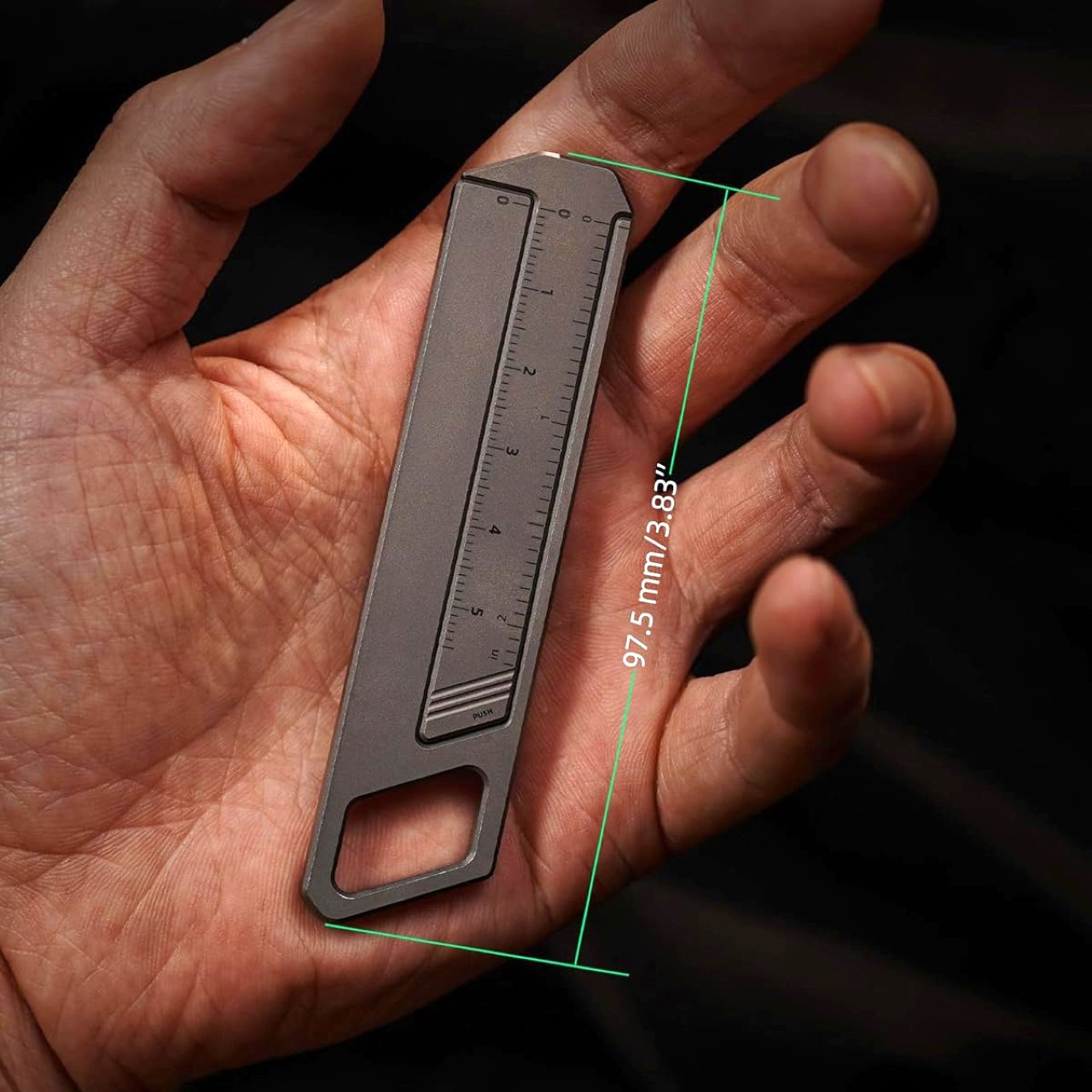 Titanium Alloy EDC，key ring caliper，carry-on，Precision measurement，Pocket tools，