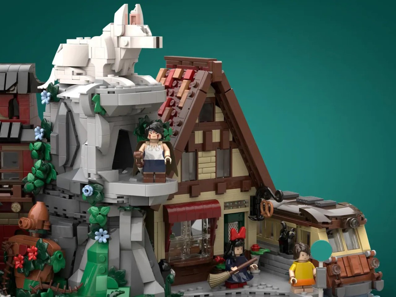 lego，MOC，Handmade works，Hayao Miyazaki，Spirited away，