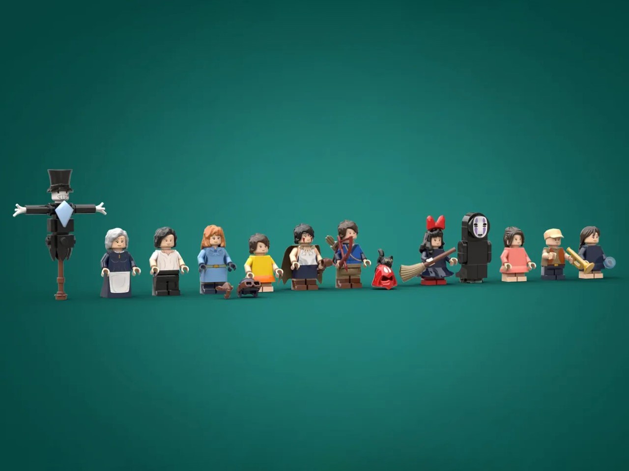 lego，MOC，Handmade works，Hayao Miyazaki，Spirited away，