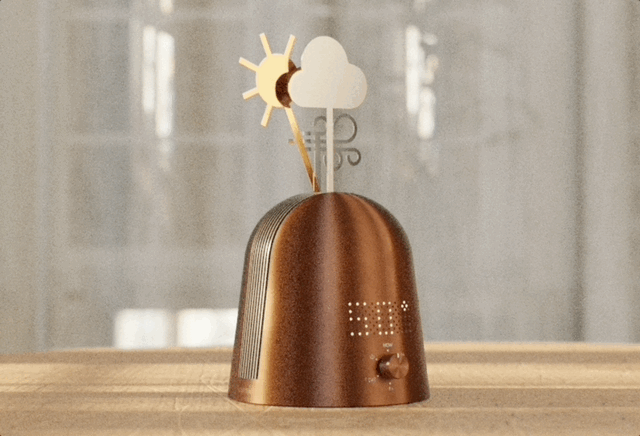 KLONG，Dynamic Weather Sculpture，Skymill，copper shell machinery，Atmosphere lamp，