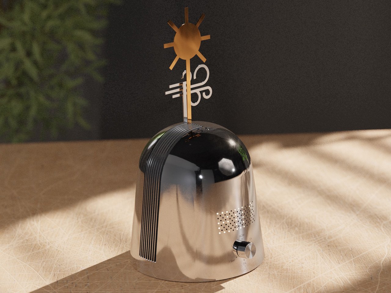 KLONG，Dynamic Weather Sculpture，Skymill，copper shell machinery，Atmosphere lamp，