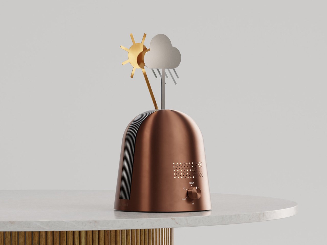 KLONG，Dynamic Weather Sculpture，Skymill，copper shell machinery，Atmosphere lamp，