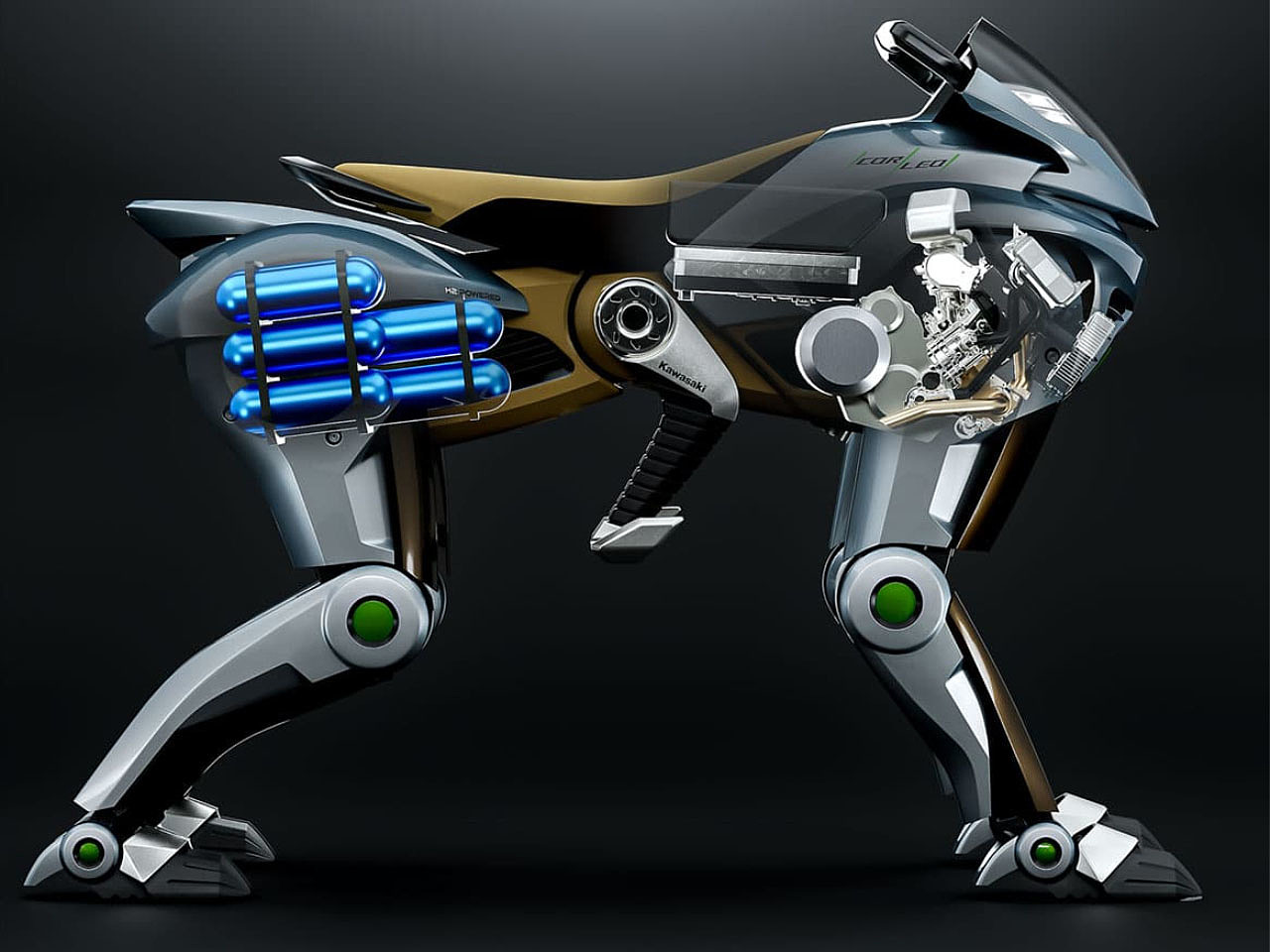 Kawasaki CORLEO，four-legged mount，robot，Kawasaki Heavy Industries，cross-country，