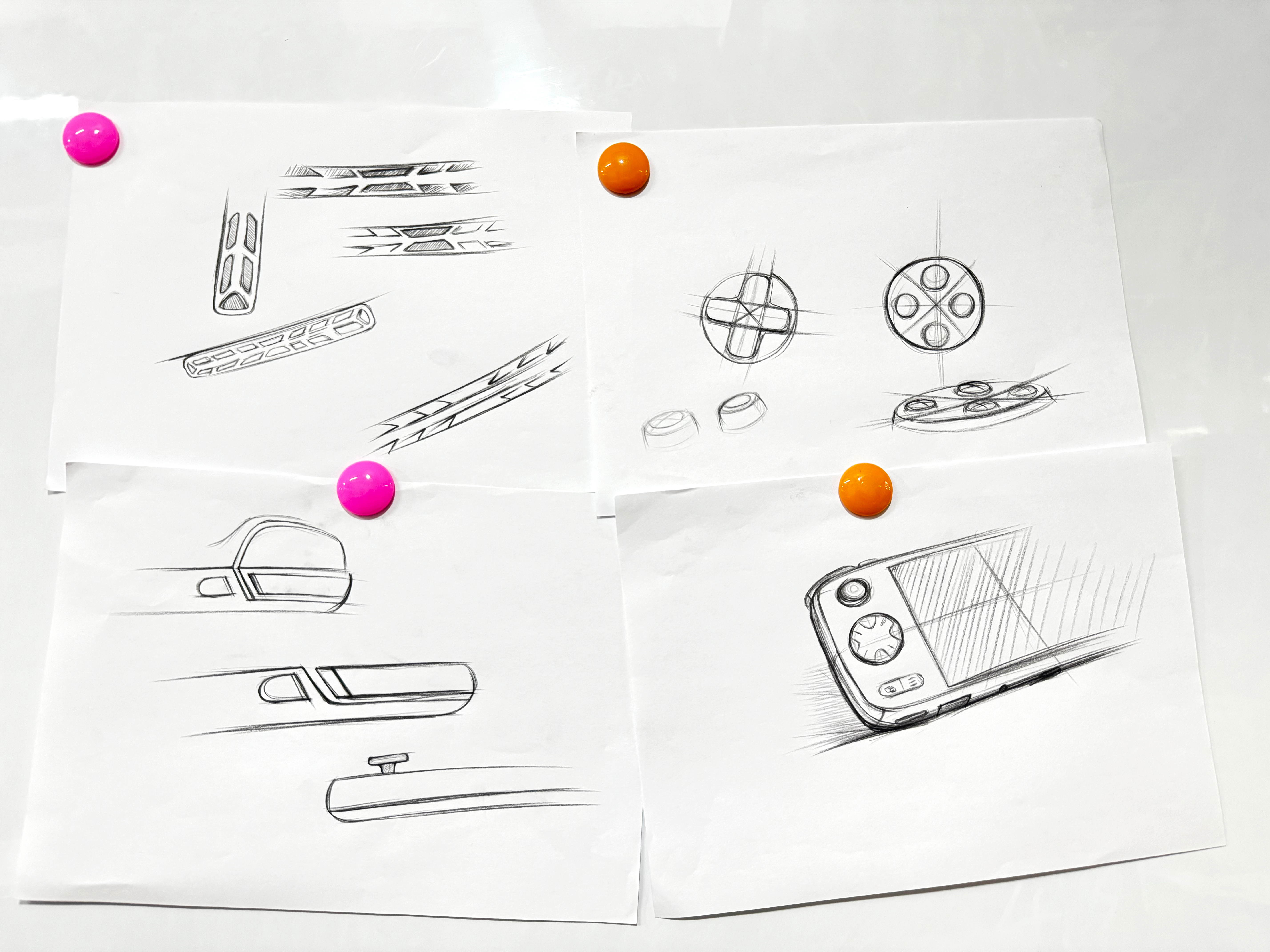 Product design, industrial design, handheld, Android game machine.，